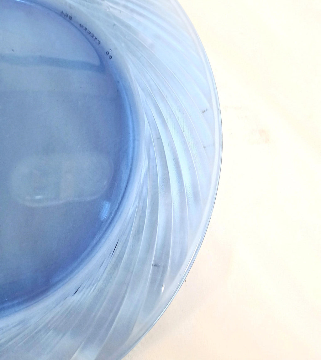 Vintage Pyrex Festiva Cobalt Blue Swirl Dinner Plates | Set of 6
