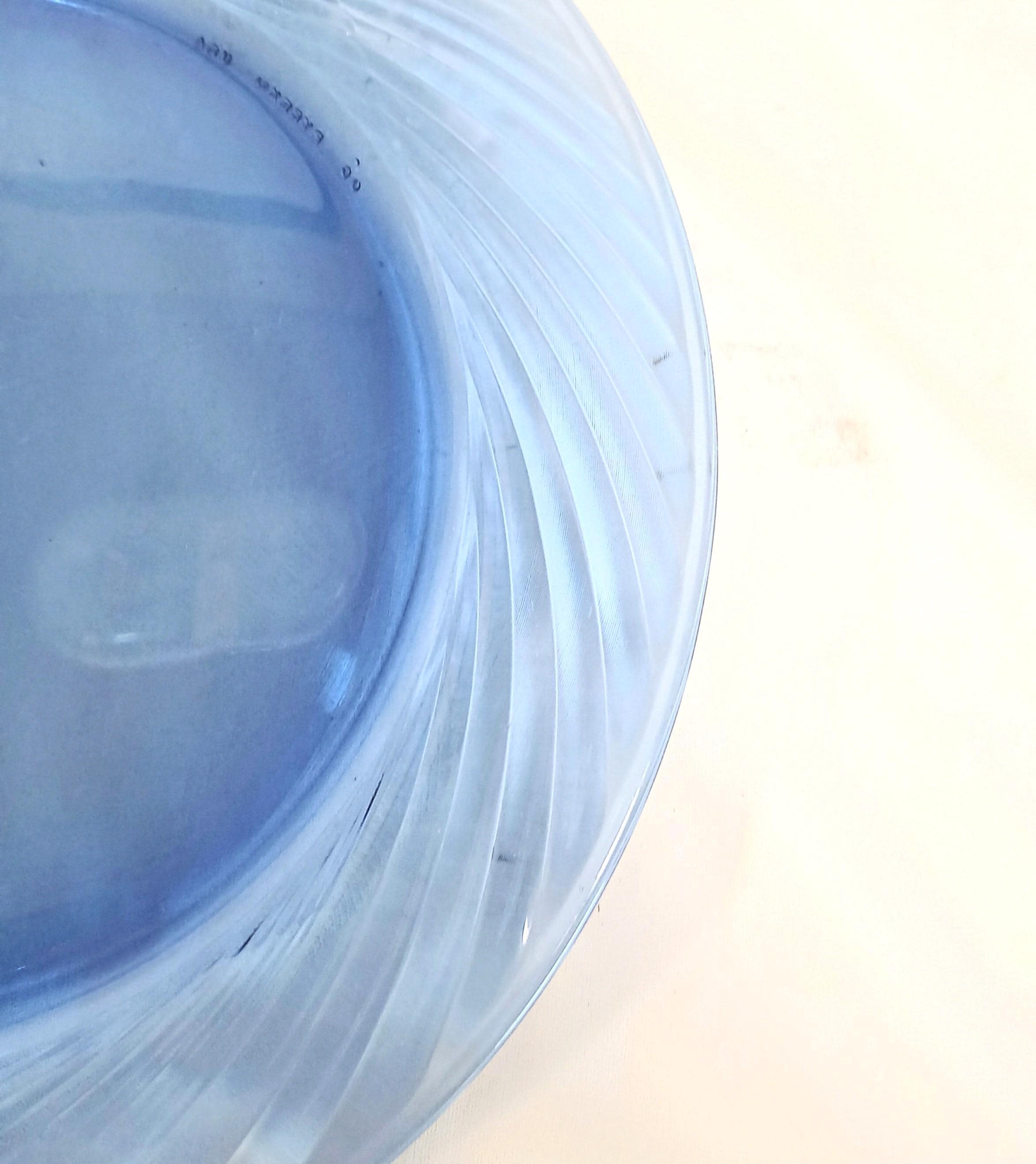 Vintage Pyrex Festiva Cobalt Blue Swirl Dinner Plates | Set of 6