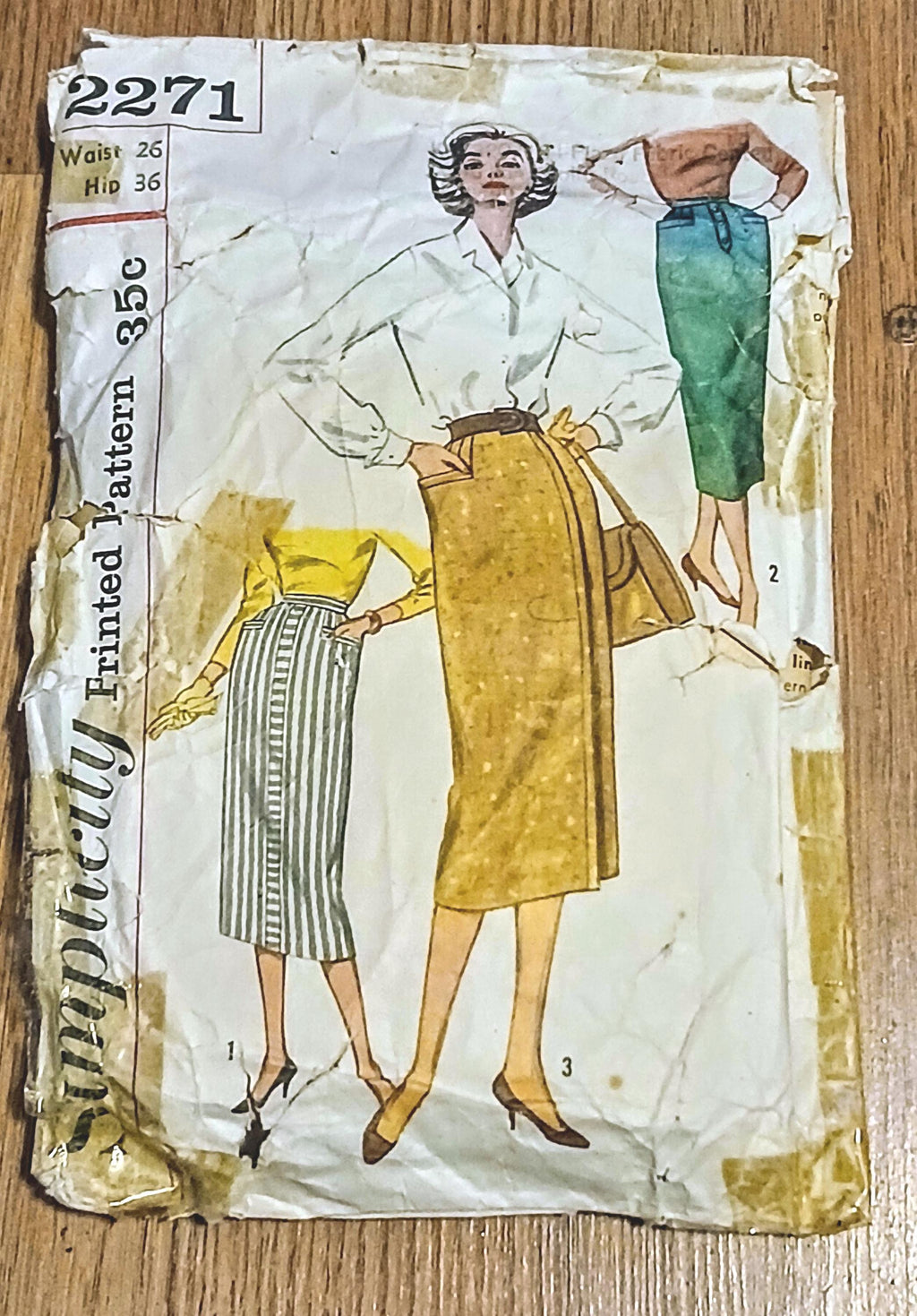 Vintage Simplicity 1950s Sewing Pattern Lot | Dresses & Blouses