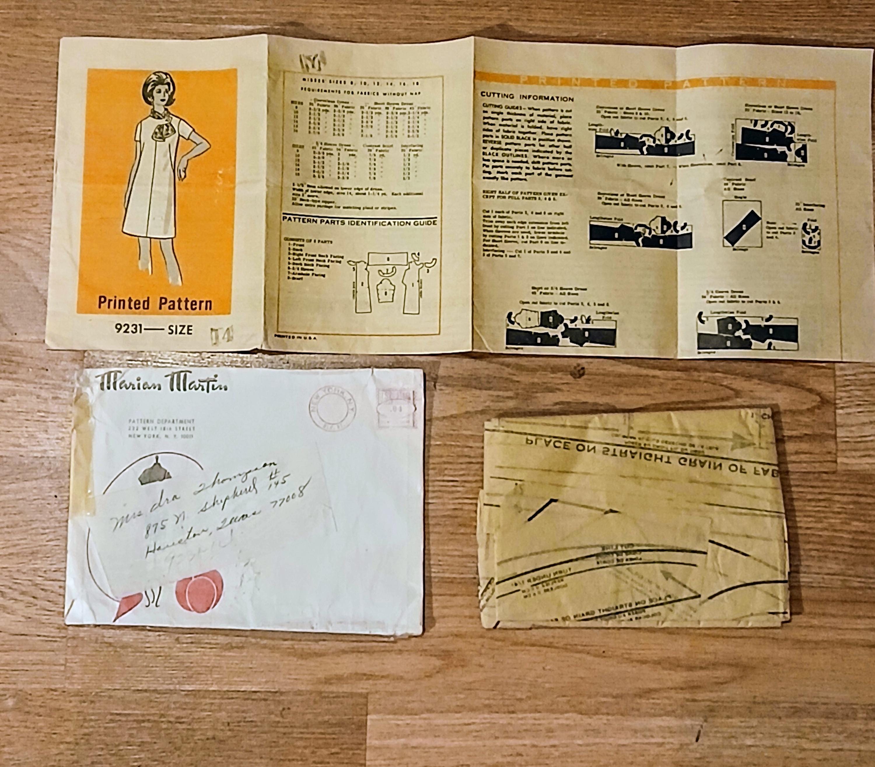Vintage Dress Patterns |Marian Martin 1963 - 1965| Mail-Order Patterns