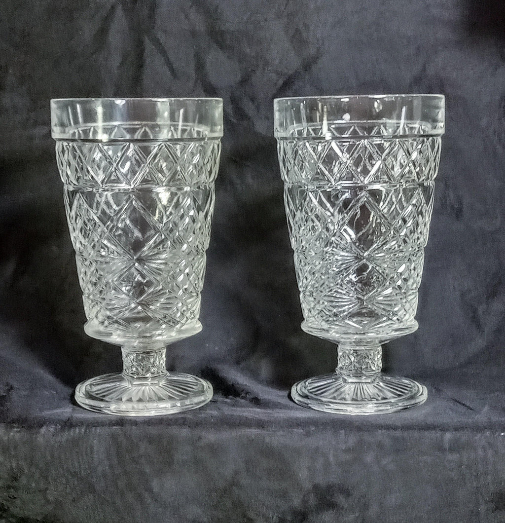 Vintage Hazel-Atlas Glass Goblets - Big Top Peanut Butter Promotion - Set of Four