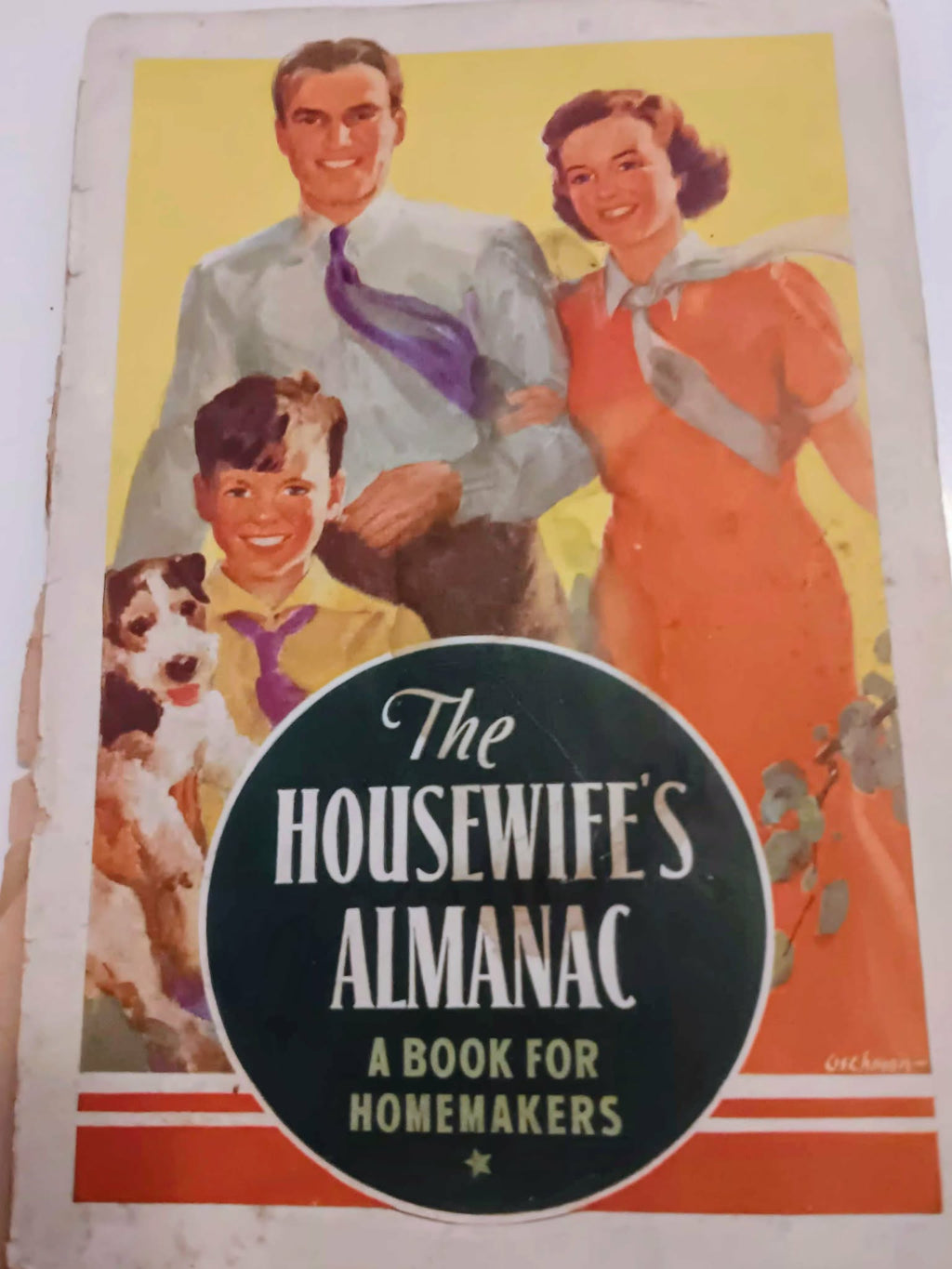 Vintage 1930s Ephemera Lot - Junk Journal Supplies - Recipes, Ads, & Almanac - 1935 1938