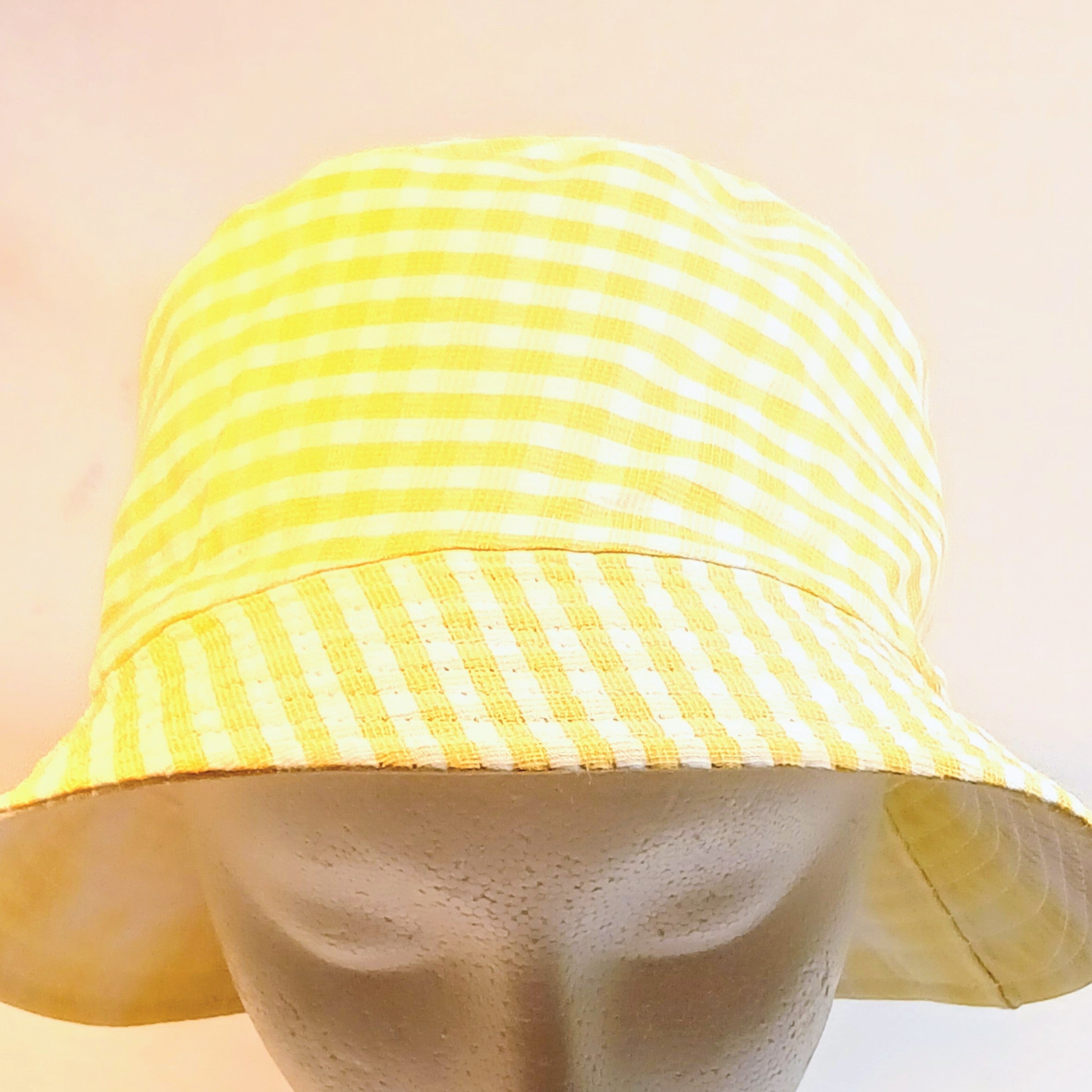 Yellow Gingham Bucket Hat