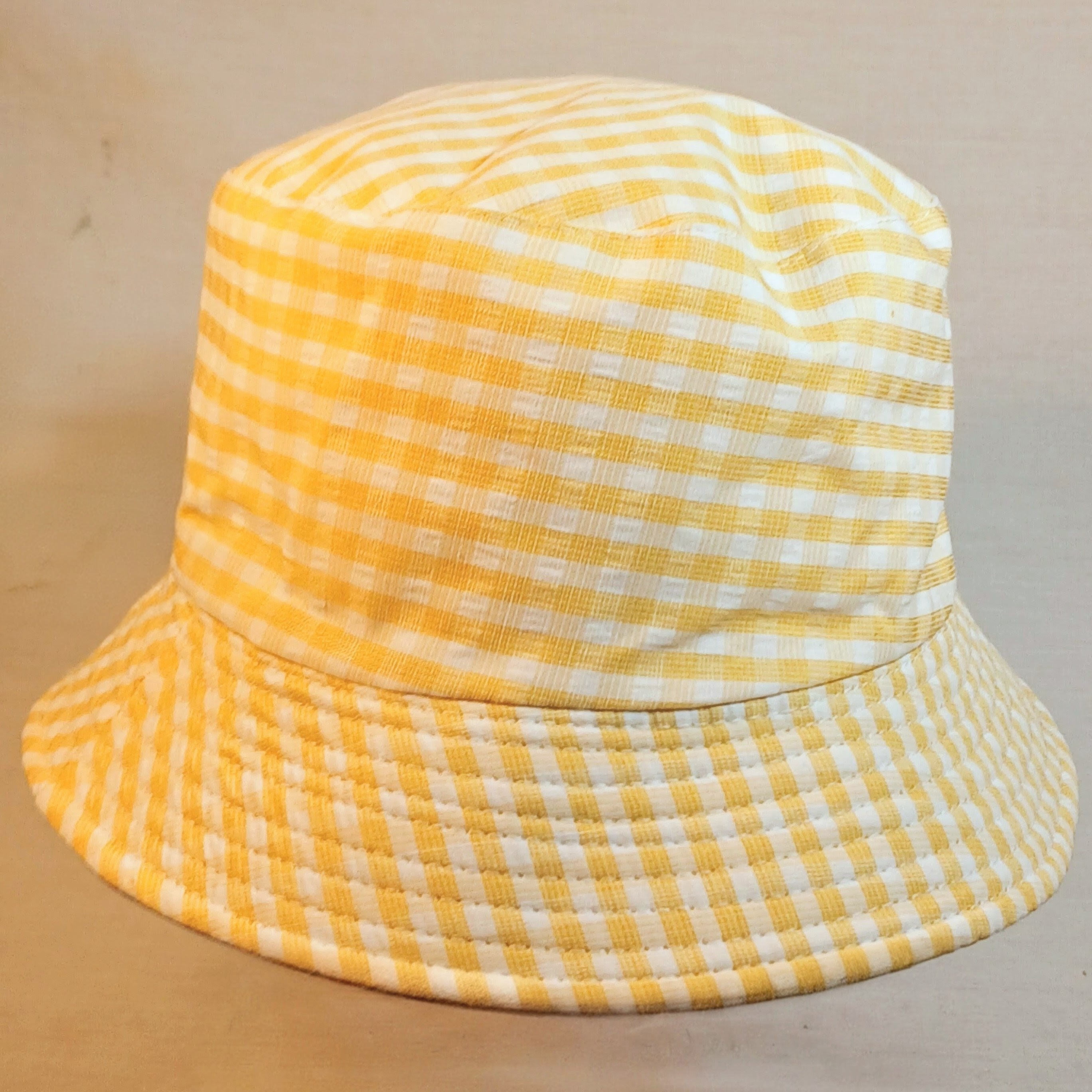 Yellow Gingham Bucket Hat