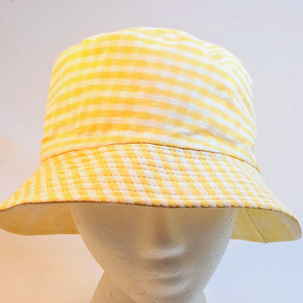 Yellow Gingham Bucket Hat