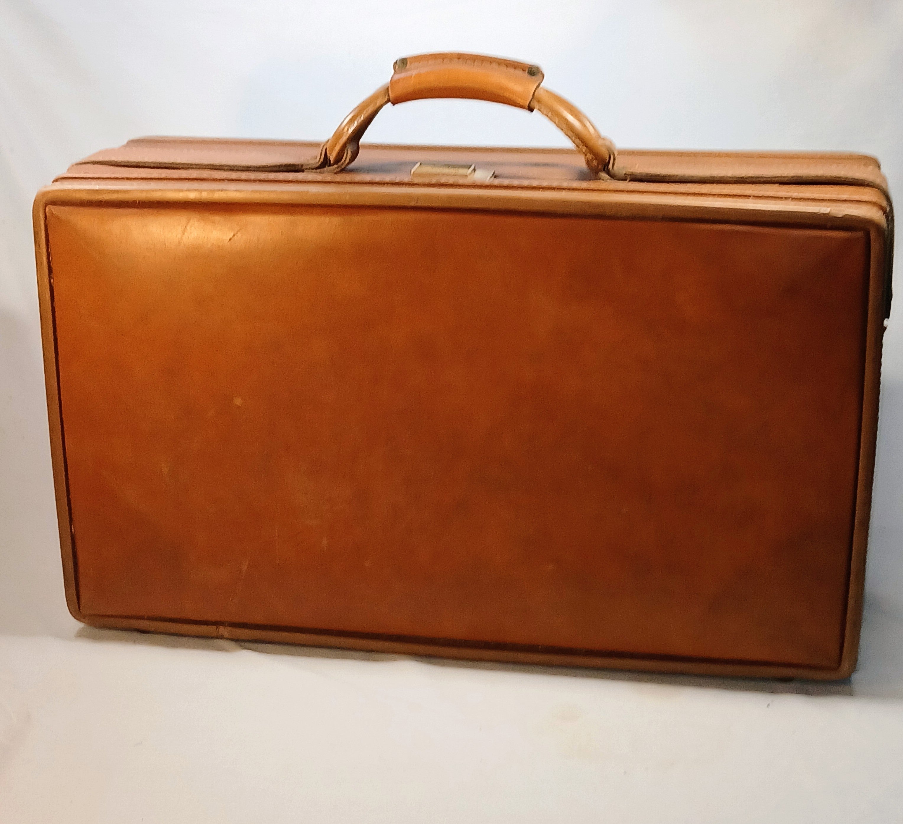 Vintage Hartmann Suitcase Caramel Tan | Mid Century Travel Case
