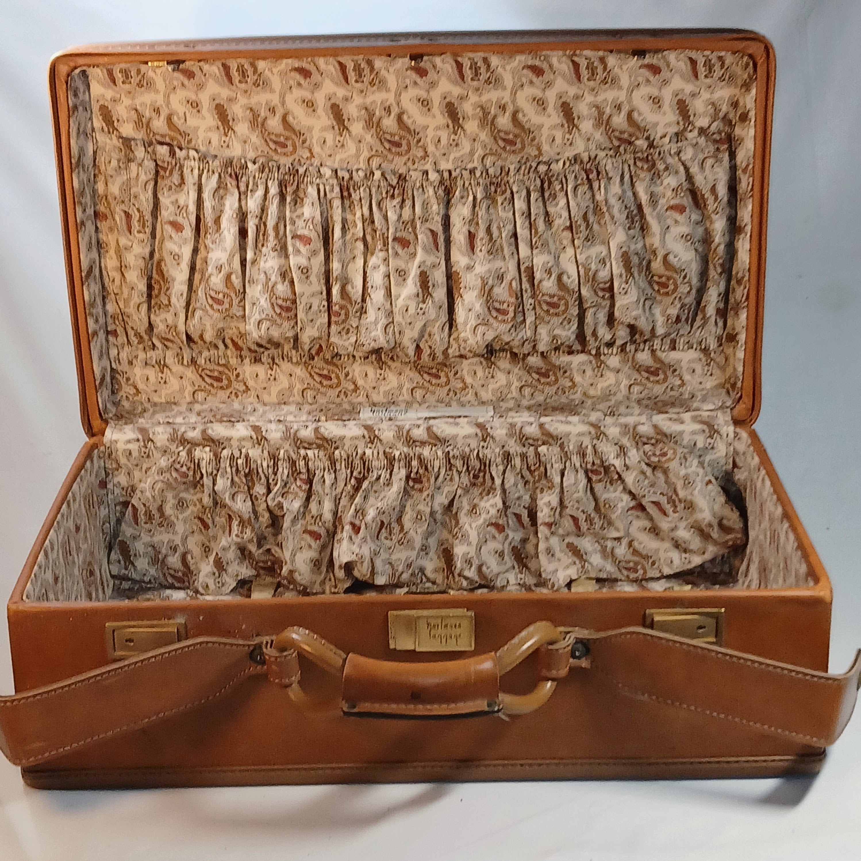 Vintage Hartmann Suitcase Caramel Tan | Mid Century Travel Case