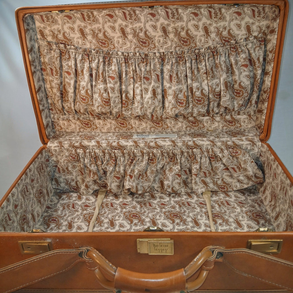 Vintage Hartmann Suitcase Caramel Tan | Mid Century Travel Case