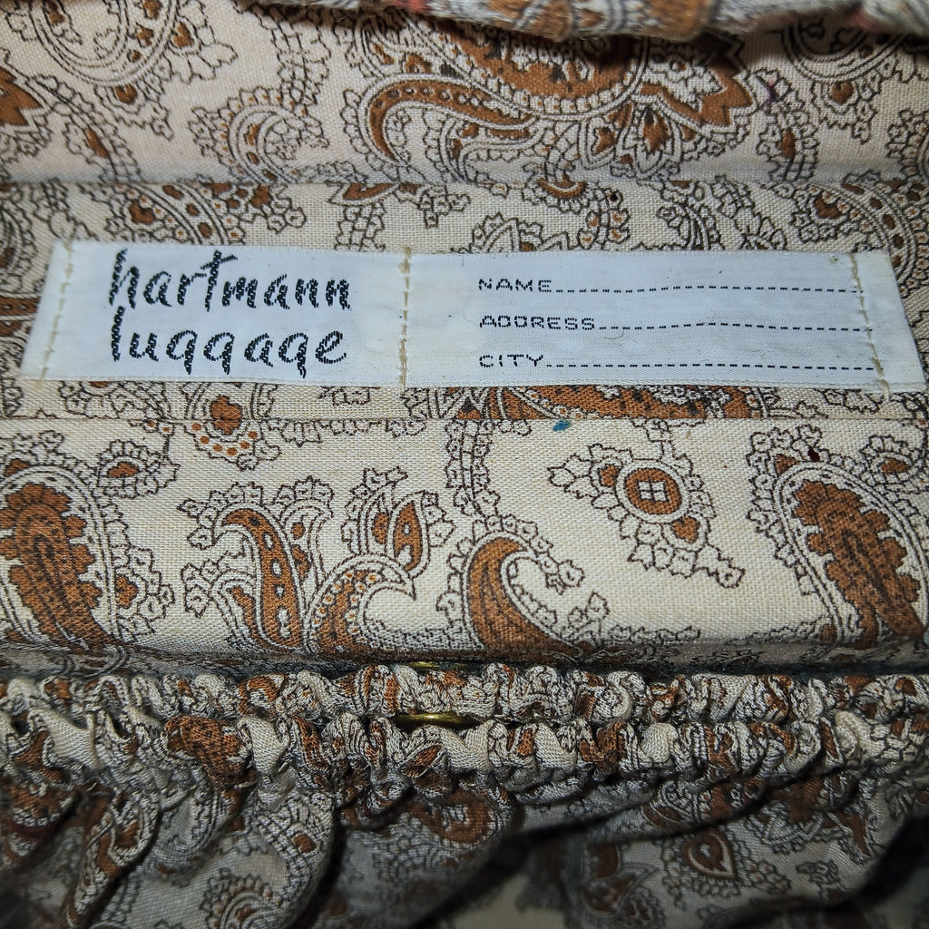 Vintage Hartmann Suitcase Caramel Tan | Mid Century Travel Case