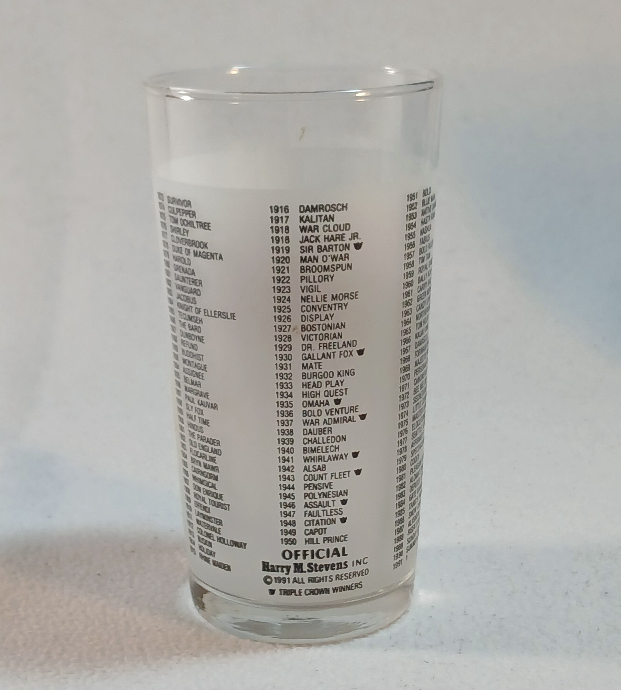 Vintage Promotional Glasses - Disney - Arby's - and The Preakness