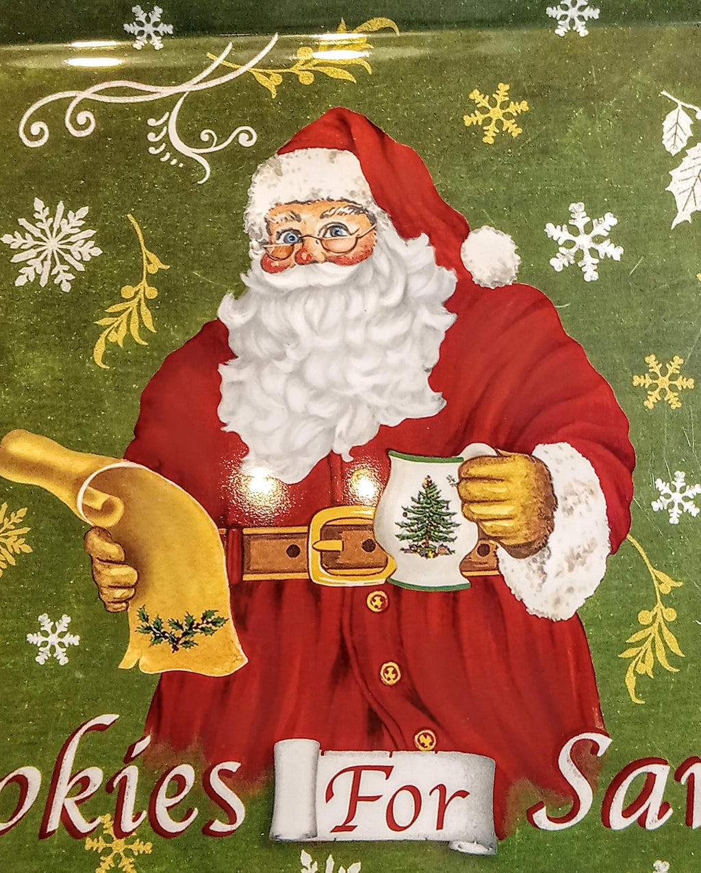 Spode Christmas Tree Cookies for Santa Tray – Discontinued  – Millennium Y2K Holiday Decor