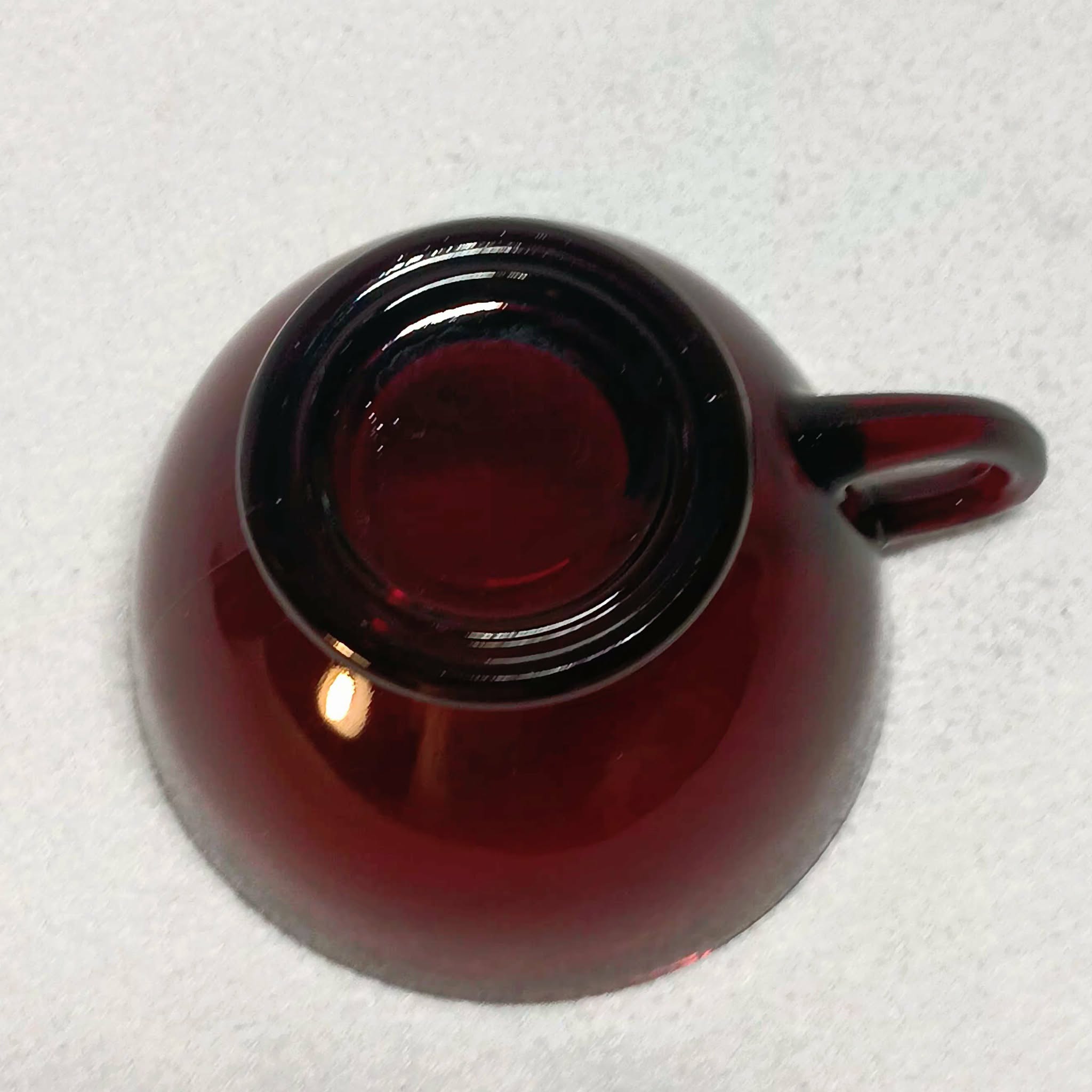 Vintage Tea Cups - Anchor Hocking Royal Red - Set of Two