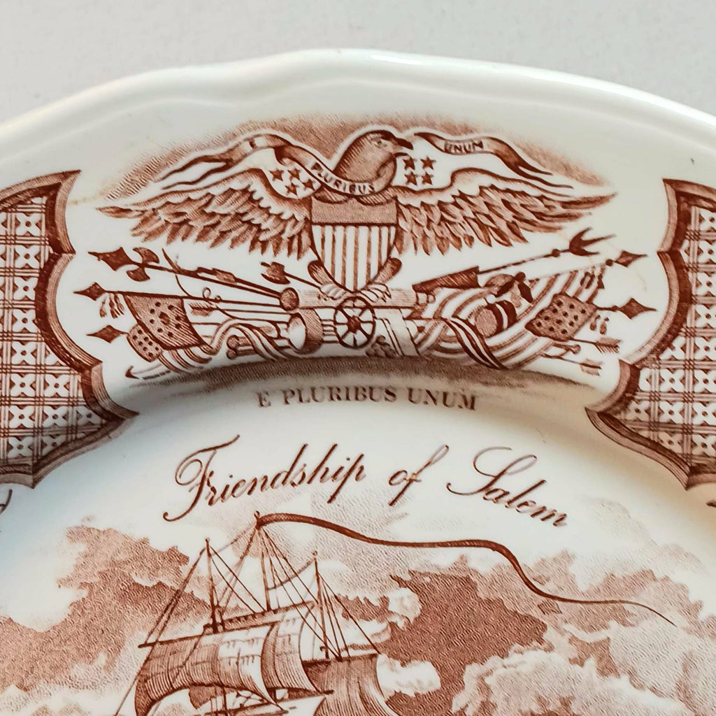 Alfred Meakins "Fair Winds" Dinner Plates - Set of Two - Historical Nautical Theme