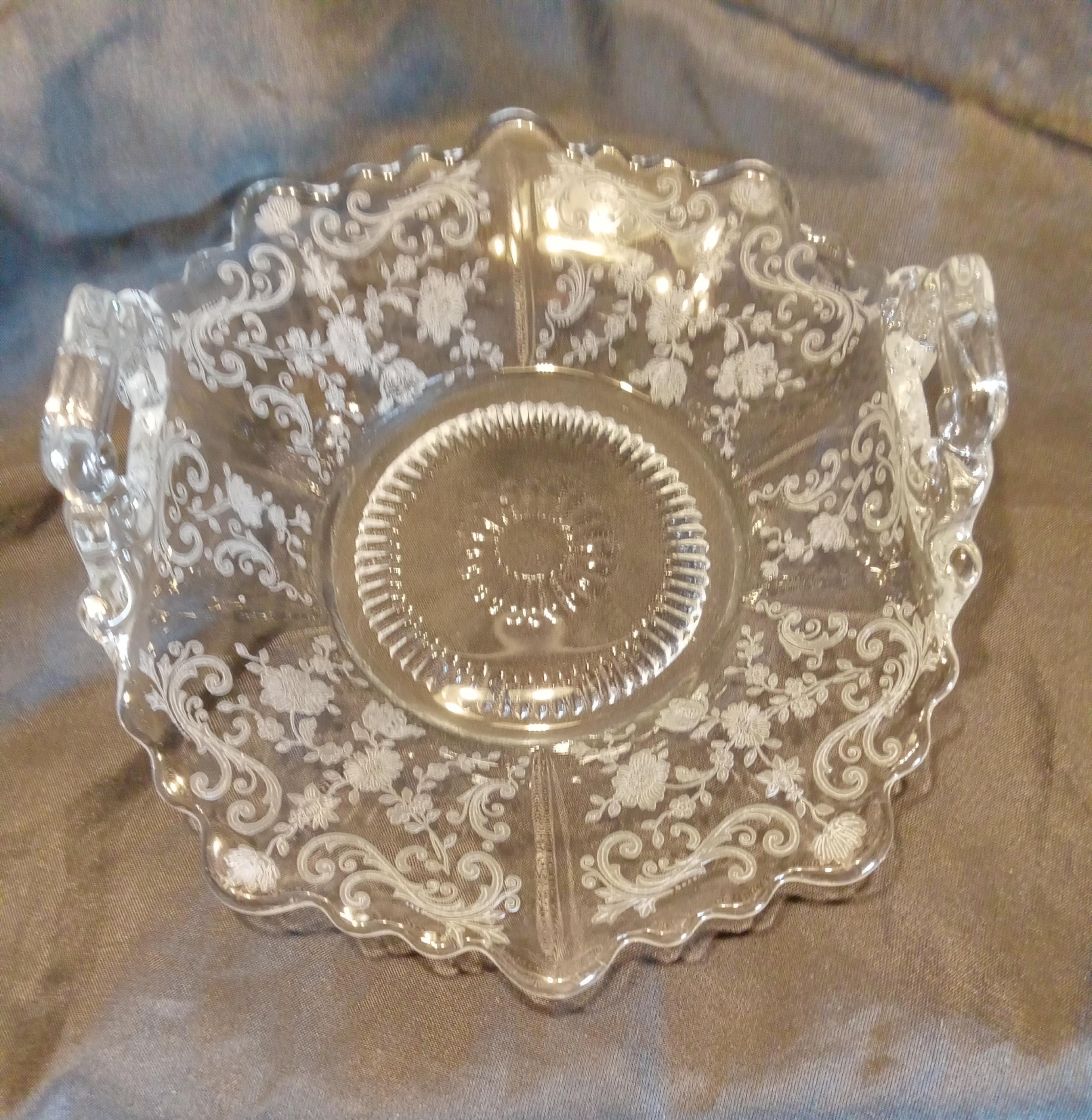 Vintage Crsytal Basket by Cambridge Glass