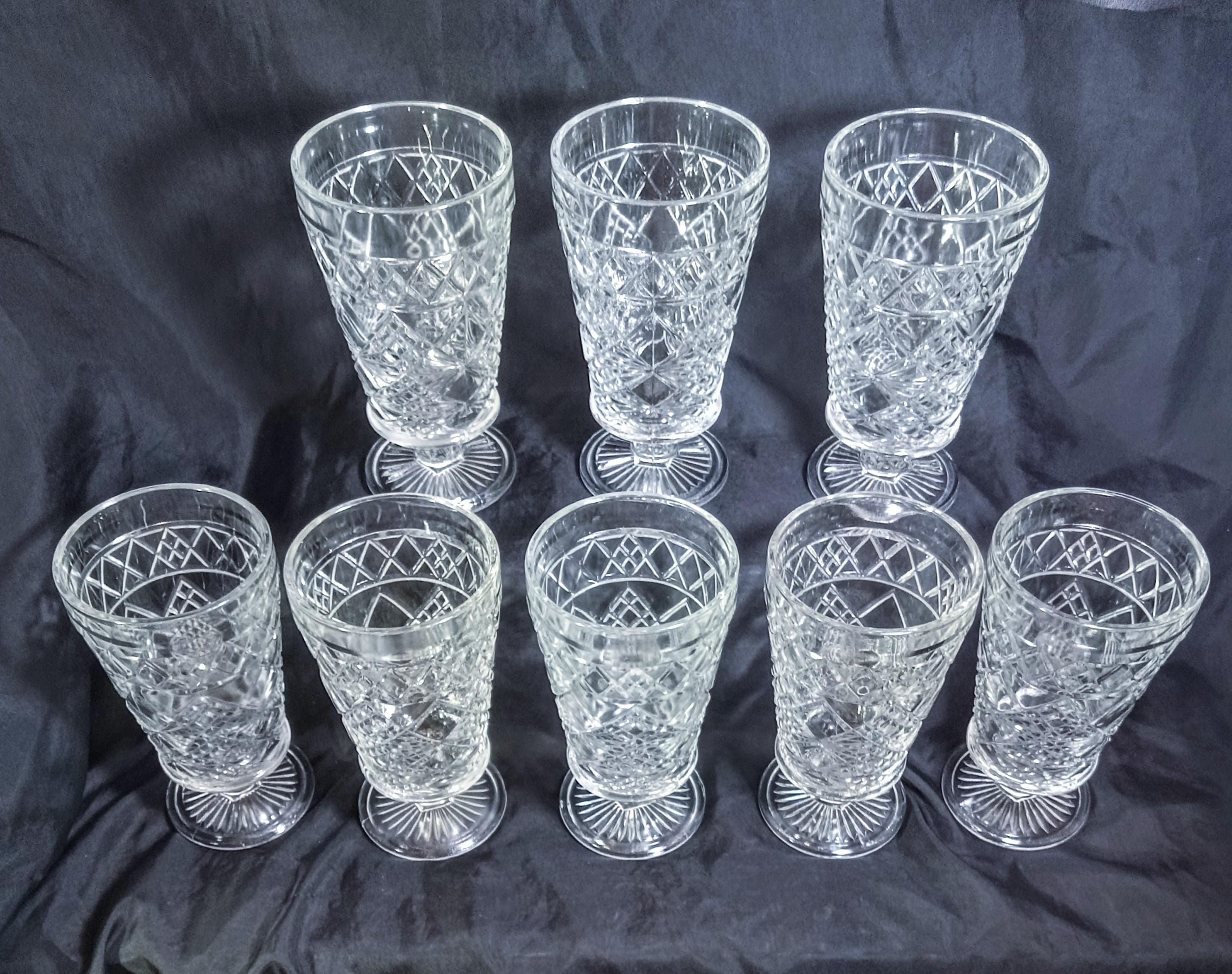 Vintage Hazel-Atlas Glass Goblets - Big Top Peanut Butter Promotion - Set of Four