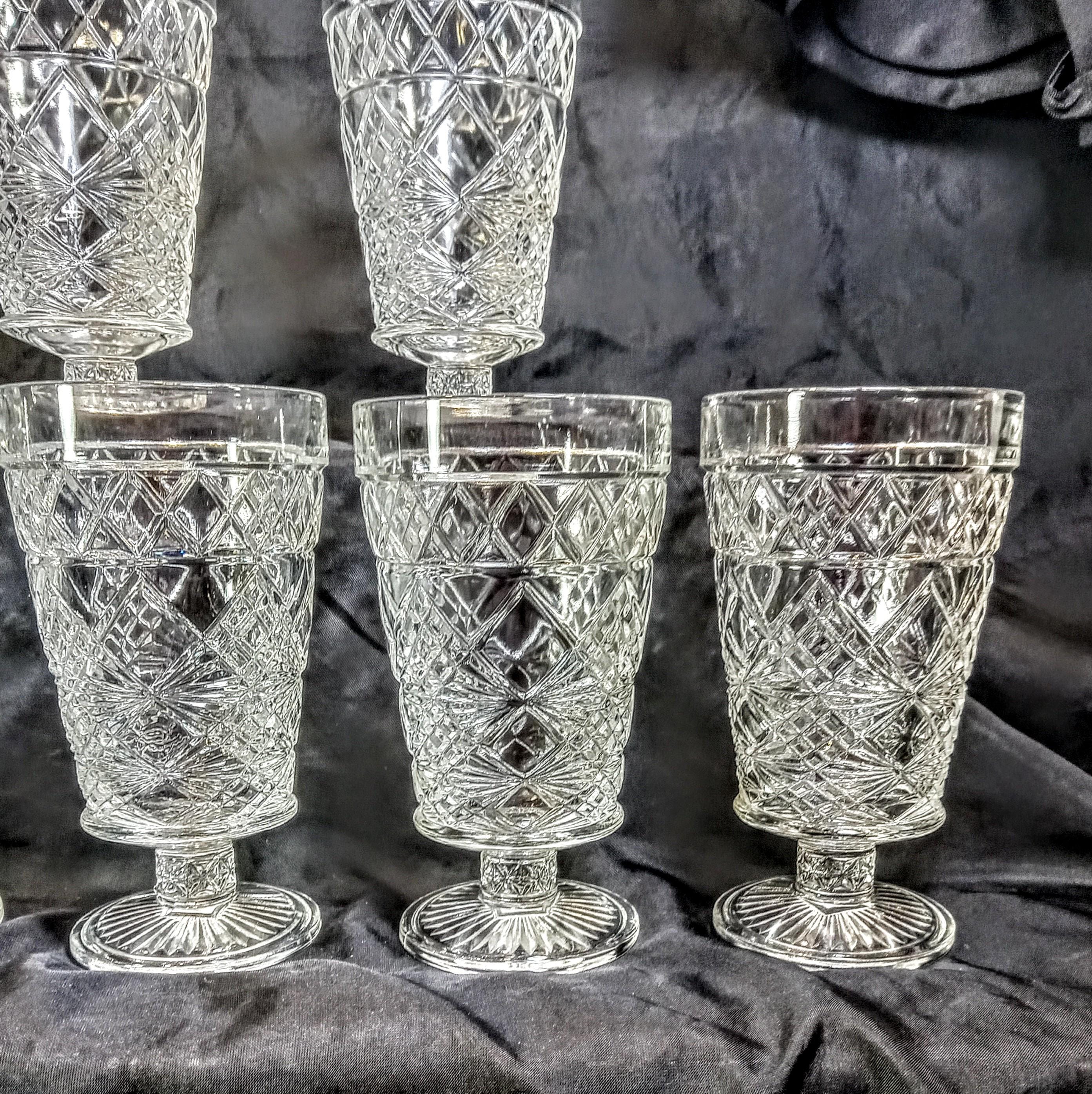 Vintage Hazel-Atlas Glass Goblets - Big Top Peanut Butter Promotion - Set of Four