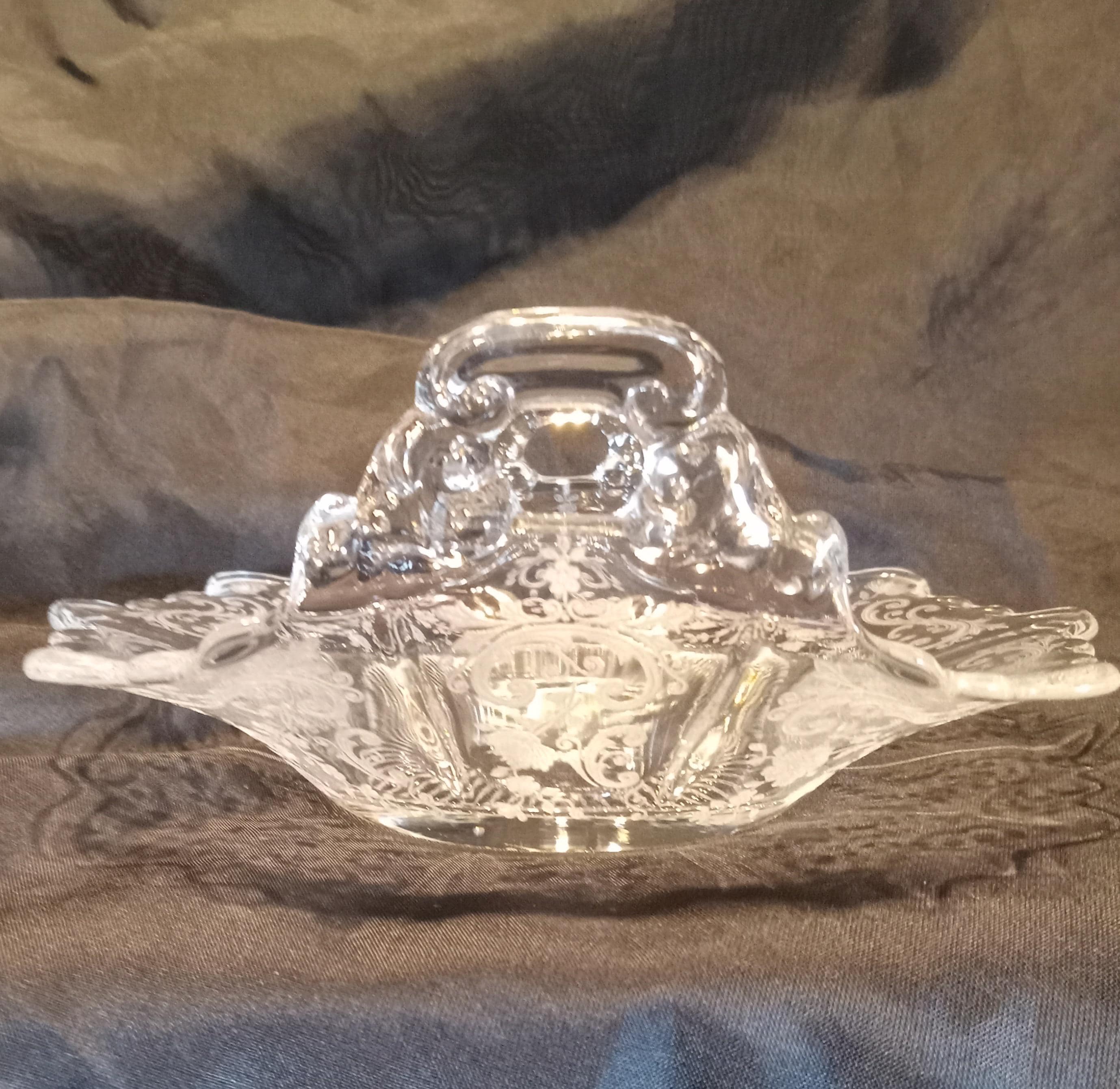Vintage Crsytal Basket by Cambridge Glass