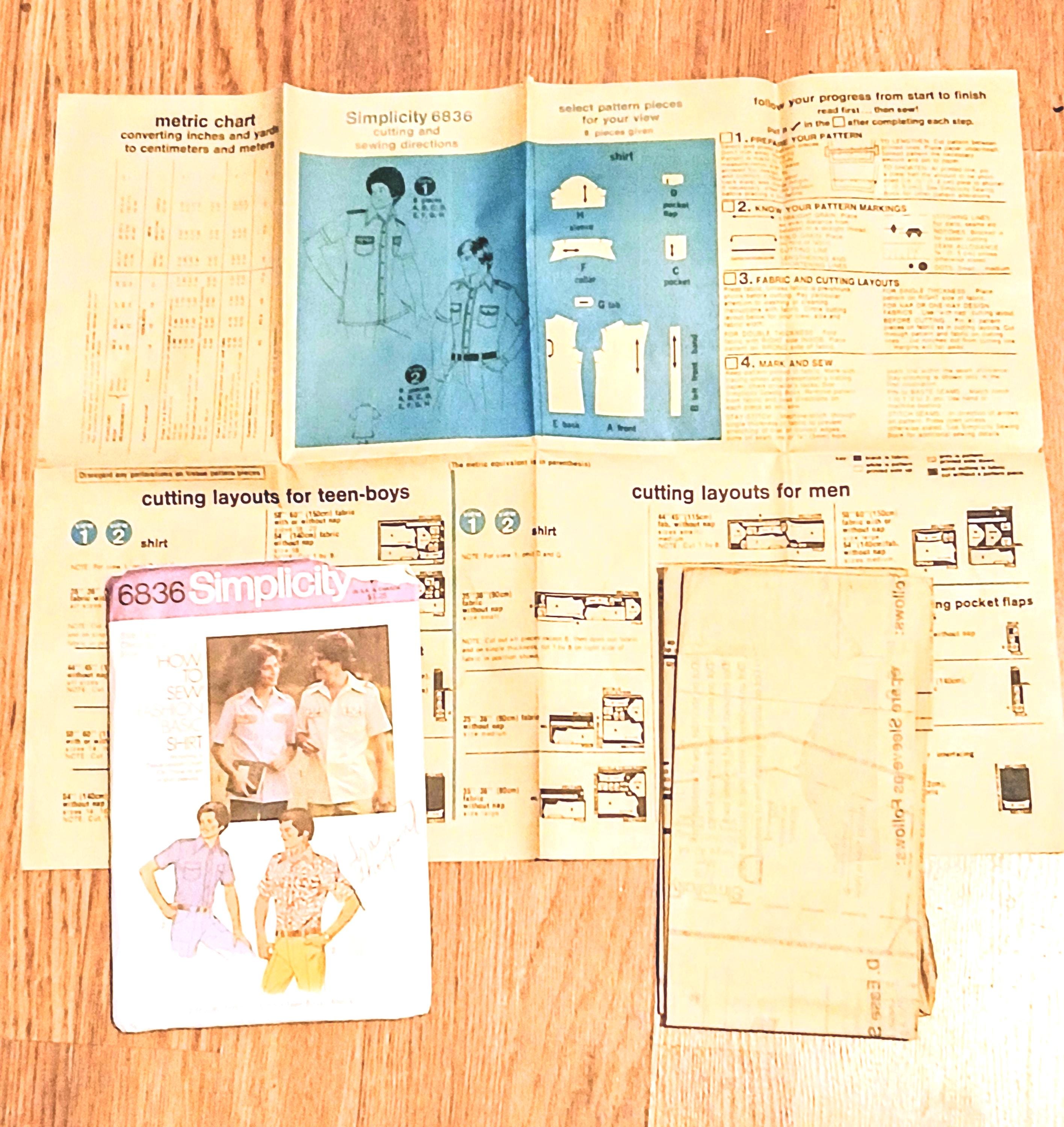 Simplicity Clothing Patterns - Uncut - Men's & Women's - Your Choice