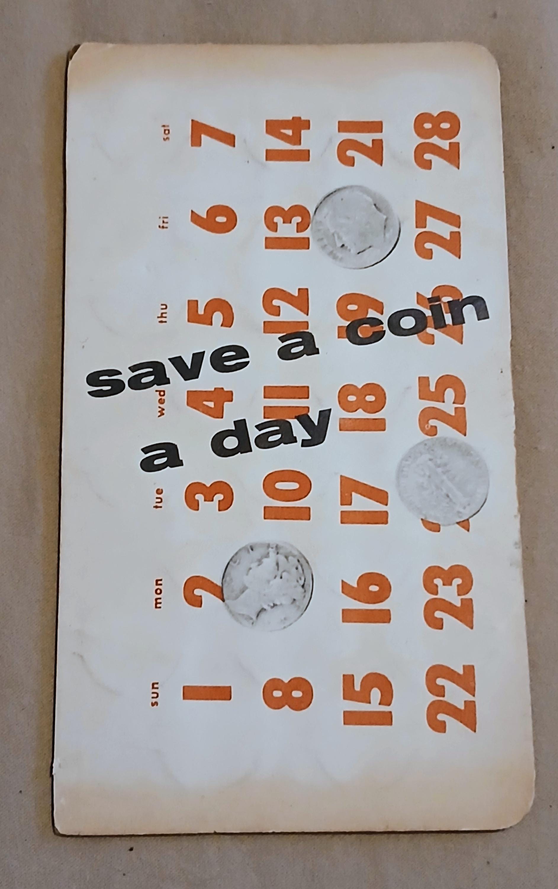 Vintage 1950s Bank & Credit Union Coin Saver / Dime Saver Folders