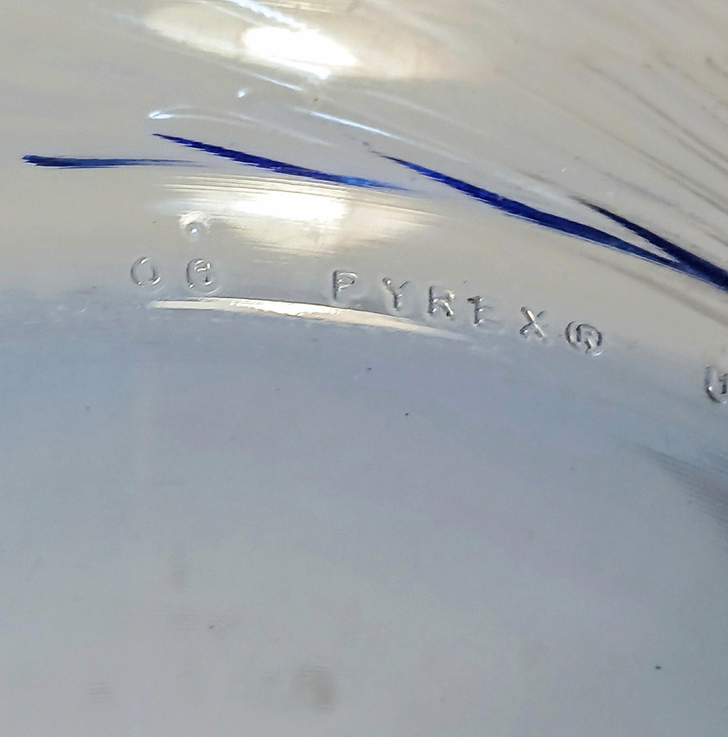 Vintage Pyrex Festiva Cobalt Blue Swirl Dinner Plates | Set of 6