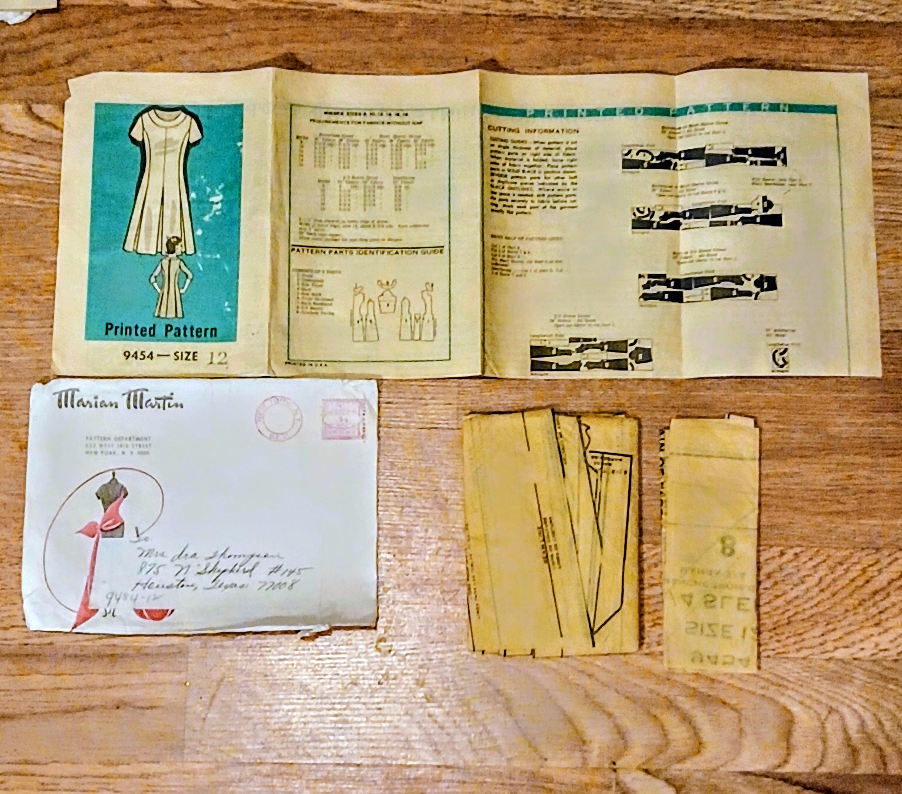 Vintage Dress Patterns |Marian Martin 1963 - 1965| Mail-Order Patterns