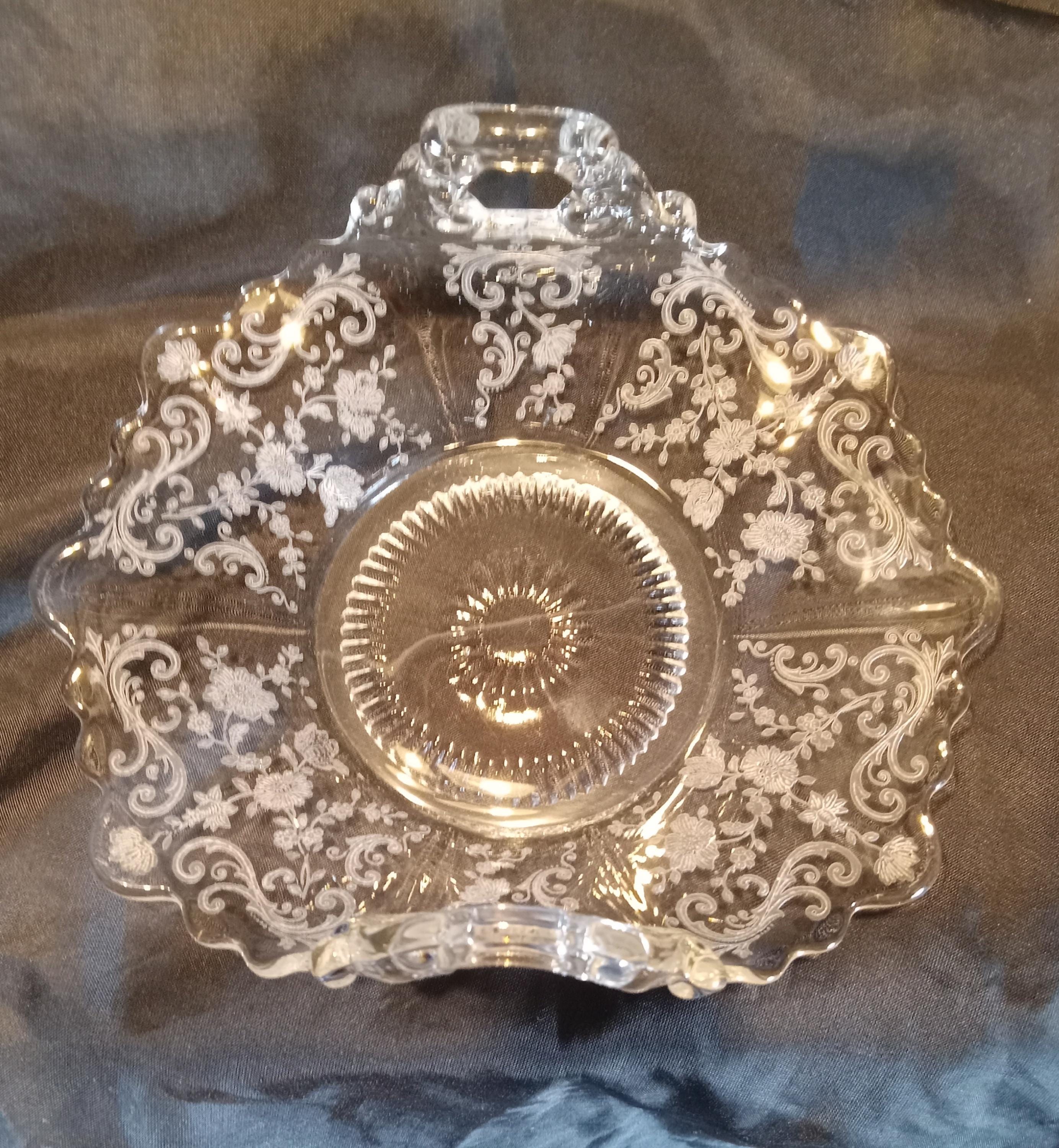 Vintage Crsytal Basket by Cambridge Glass