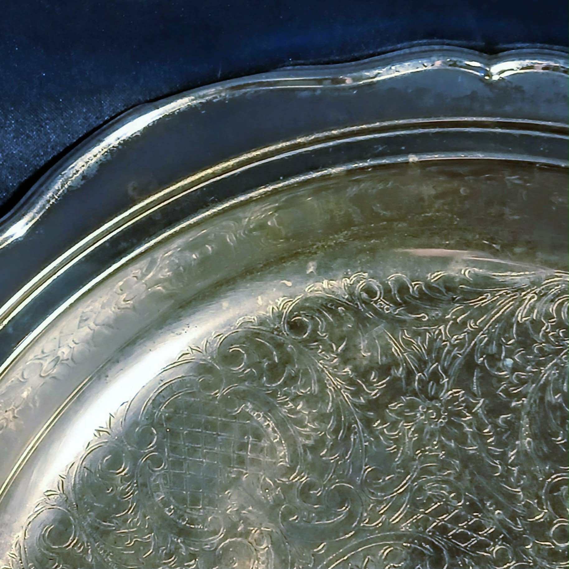 International Silver Footed Serving Tray
