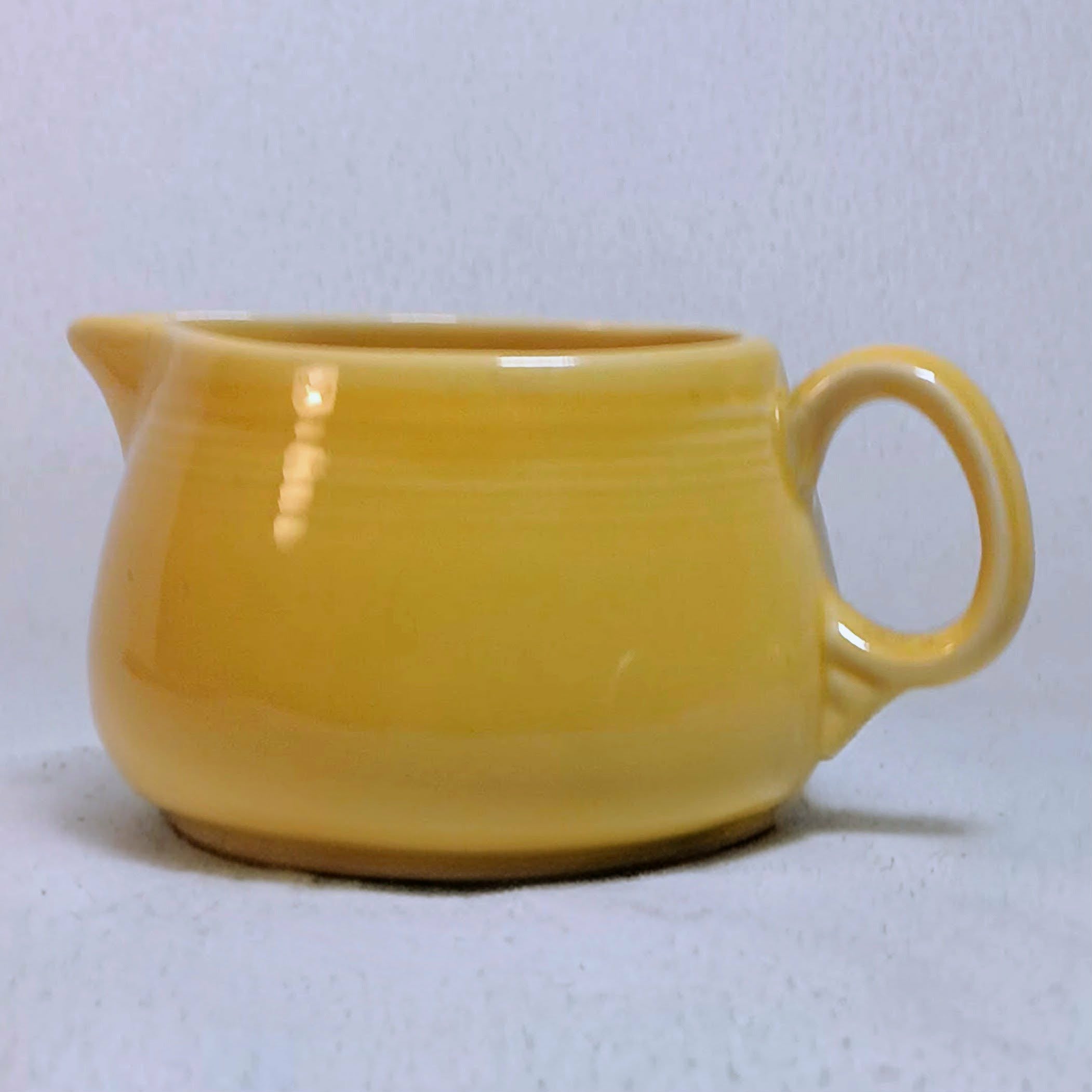Fiestaware Sugar Bowl & Creamer Set with Underplate - Sunflower Yellow