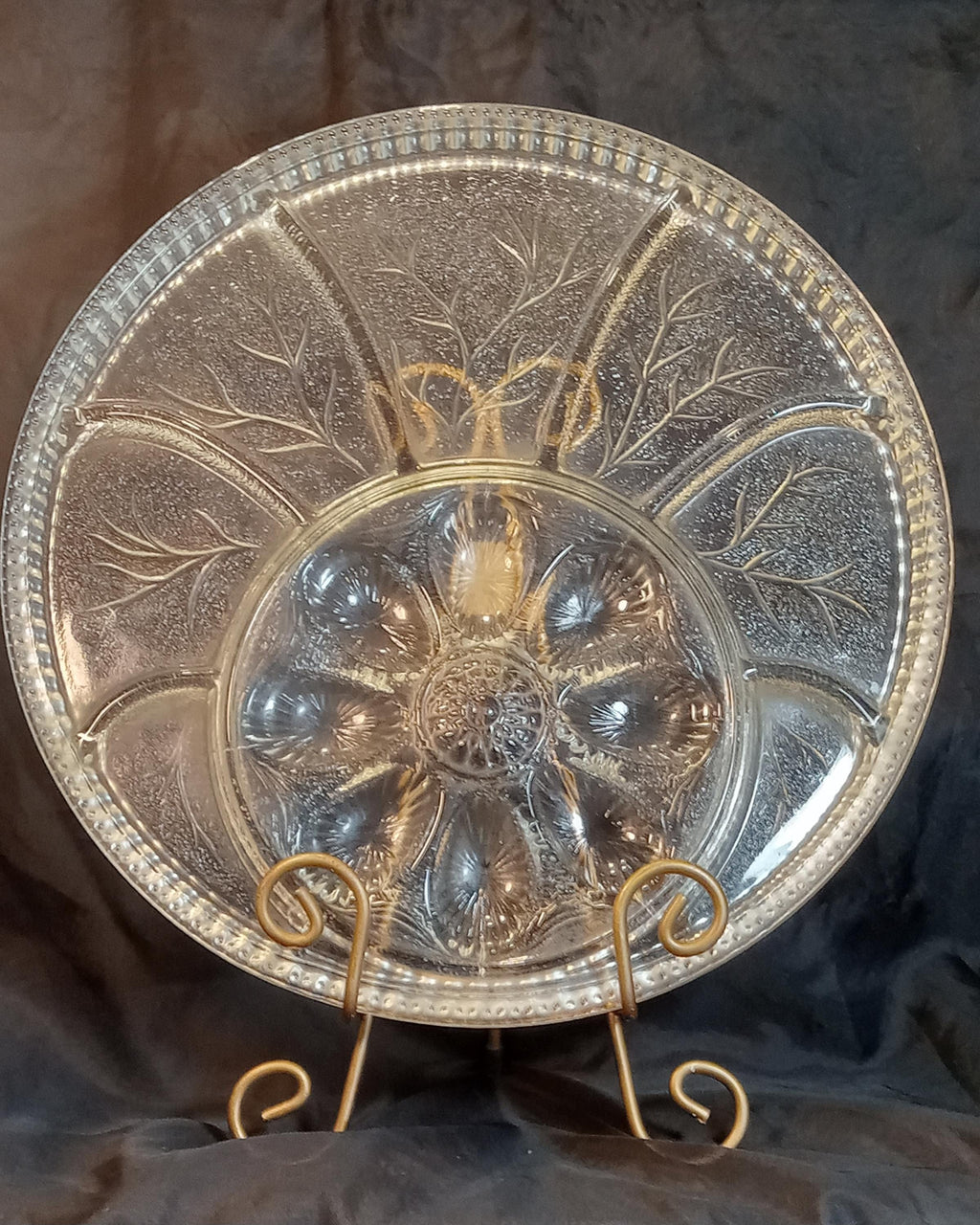 Vintage Indiana Glass - Deviled Egg Platter