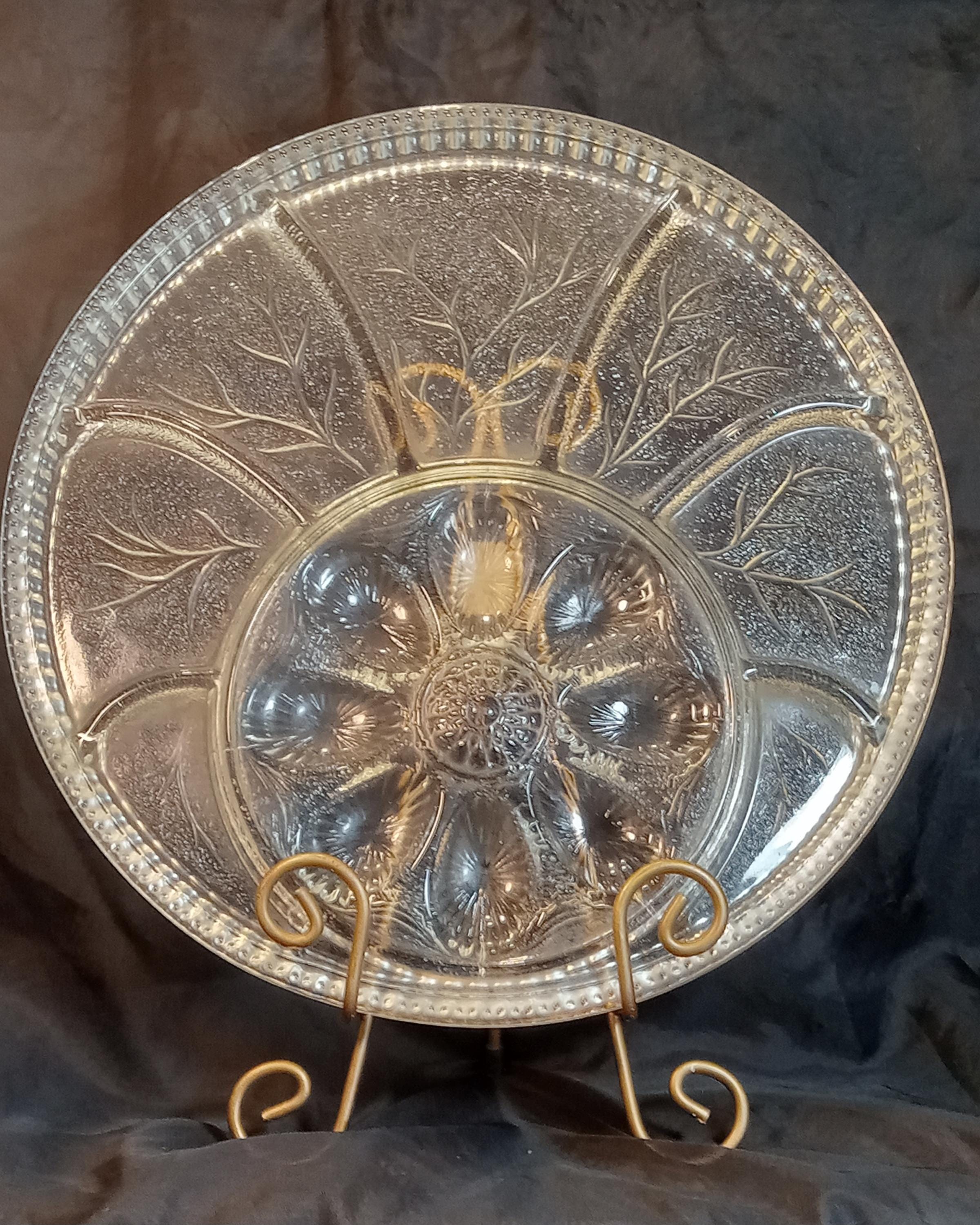 Vintage Indiana Glass - Deviled Egg Platter
