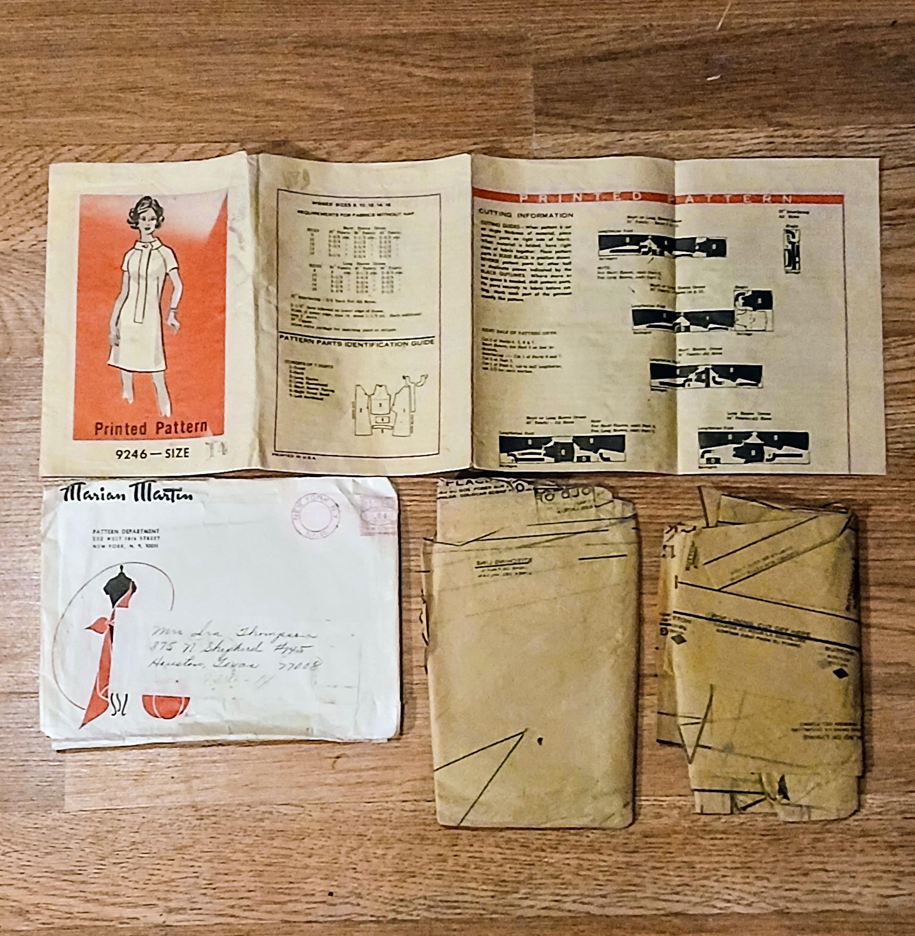 Vintage Dress Patterns |Marian Martin 1963 - 1965| Mail-Order Patterns