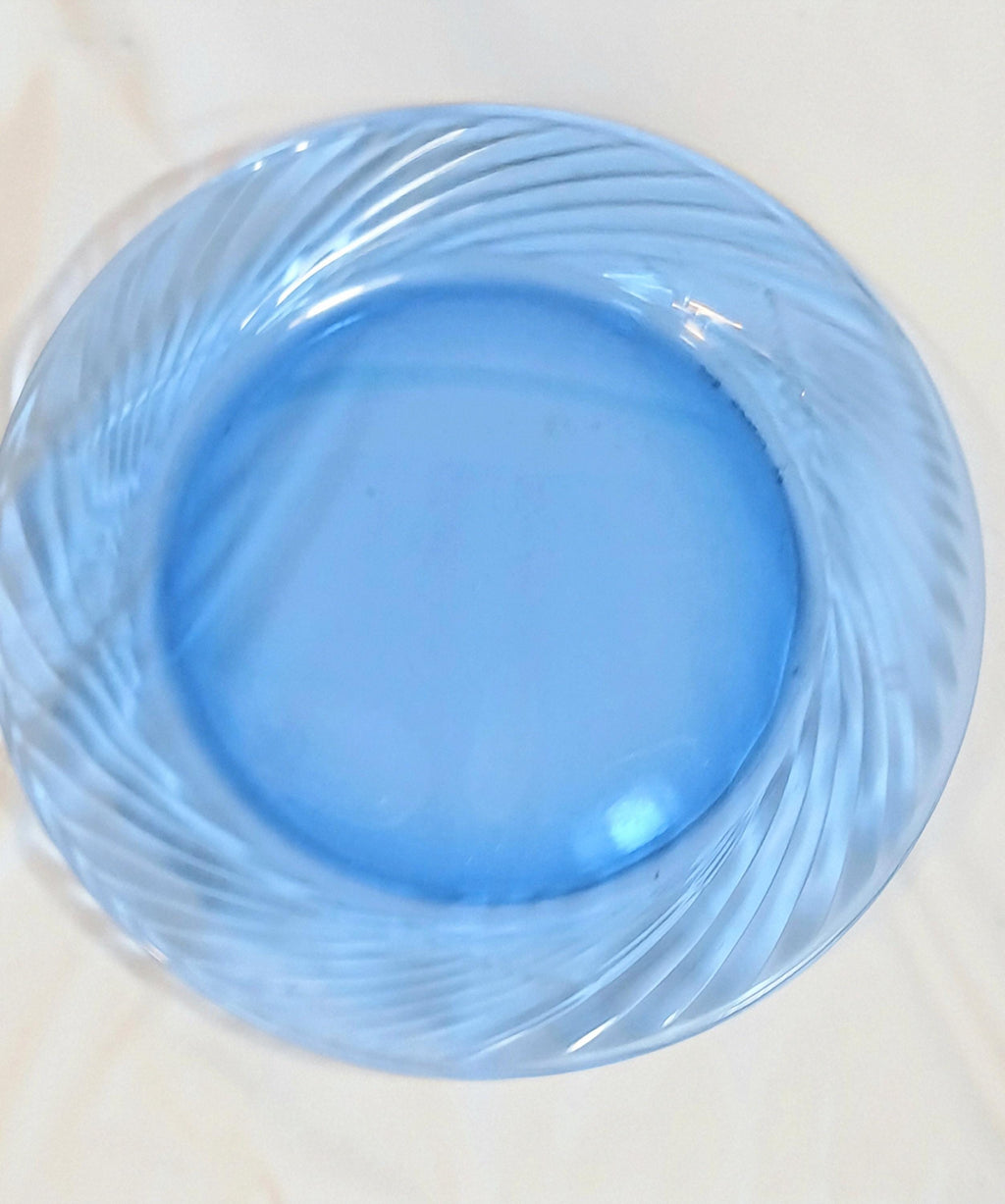 Vintage Pyrex Festiva Cobalt Blue Swirl Dinner Plates | Set of 6