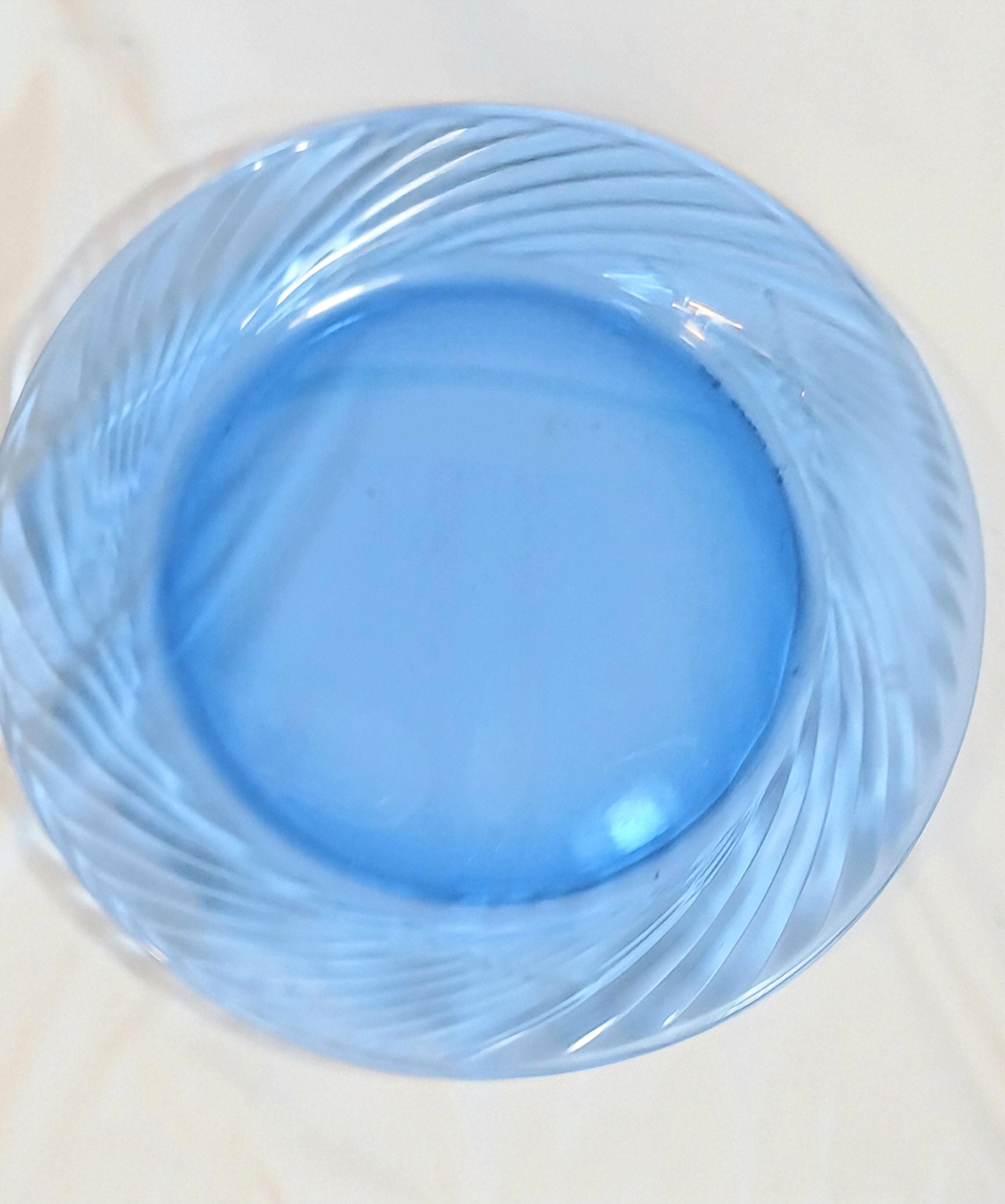 Vintage Pyrex Festiva Cobalt Blue Swirl Dinner Plates | Set of 6