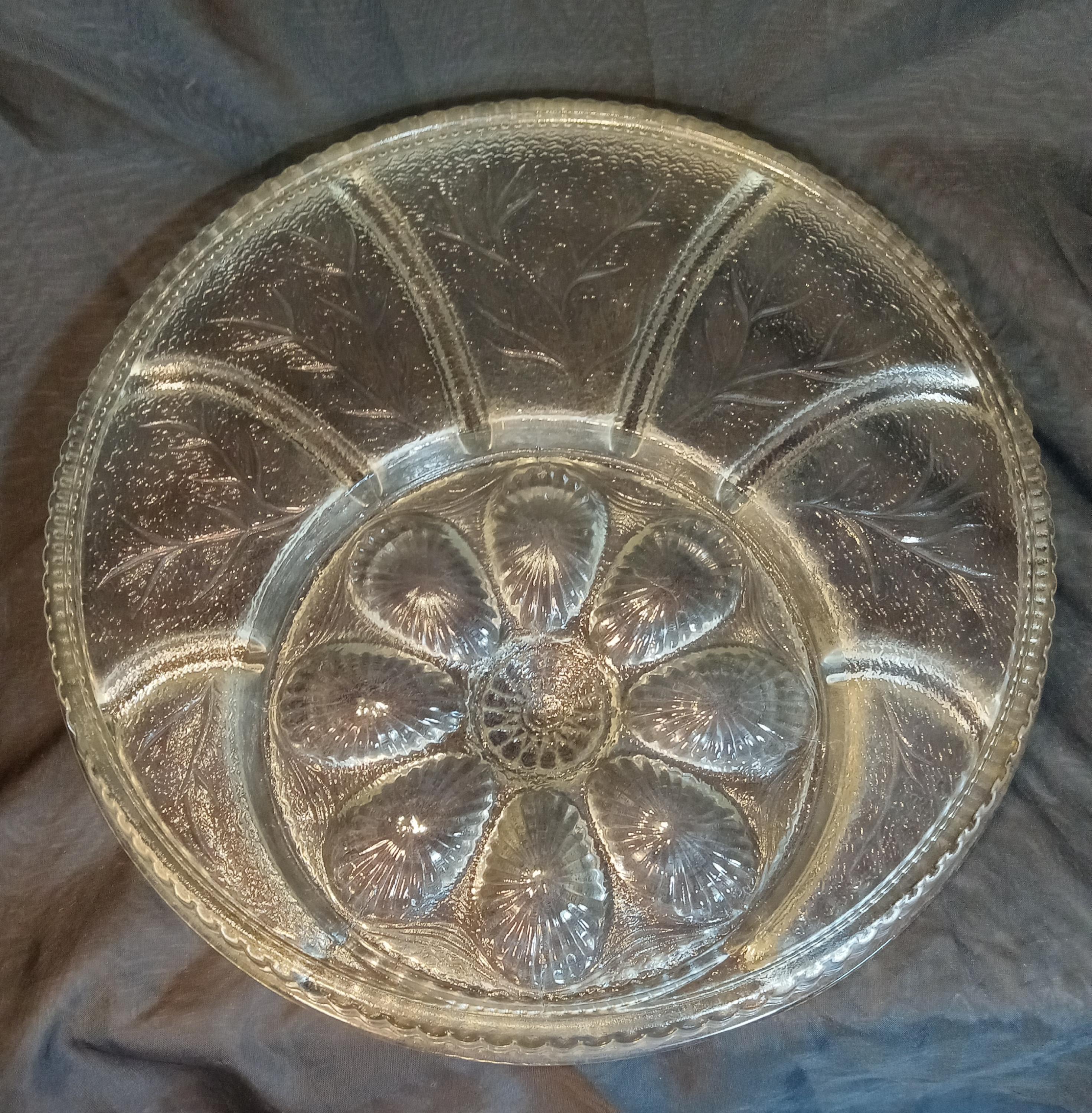 Vintage Indiana Glass - Deviled Egg Platter