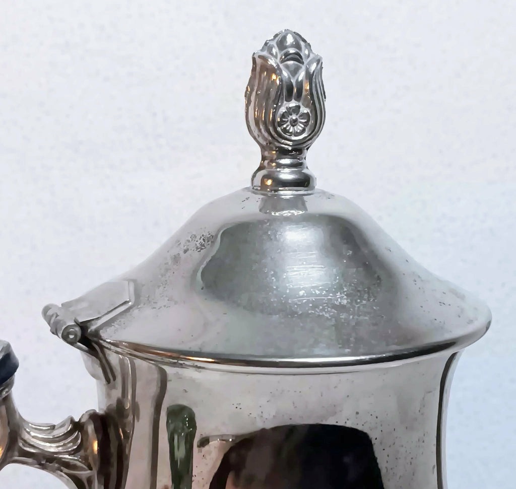 Vintage International Silver Silverplate Teapot Ornate Footed Tea Pot Classic Serveware