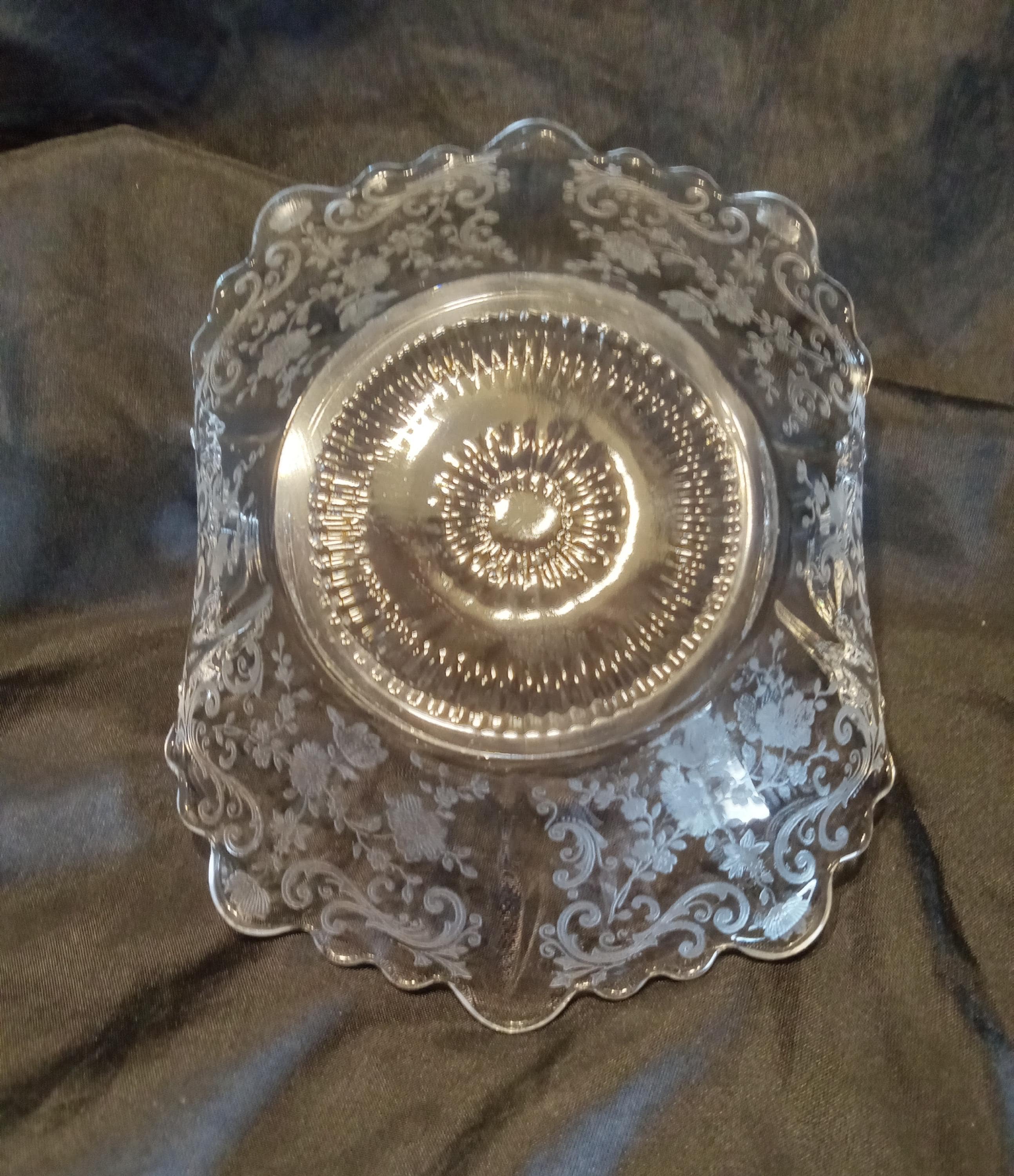 Vintage Crsytal Basket by Cambridge Glass
