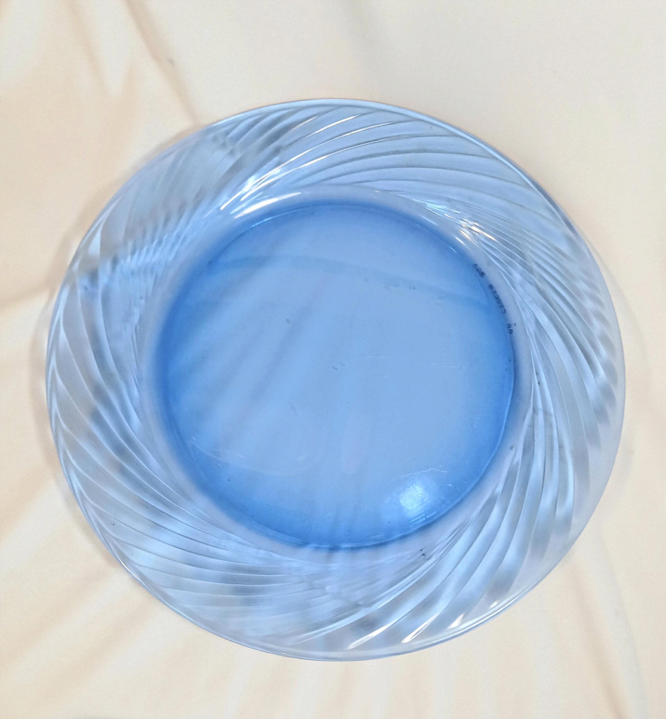 Vintage Pyrex Festiva Cobalt Blue Swirl Dinner Plates | Set of 6