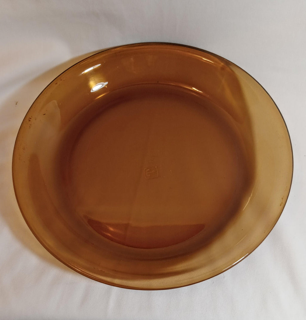 Vintage Fire-King Amber Pie Plate by Anchor Hocking #460