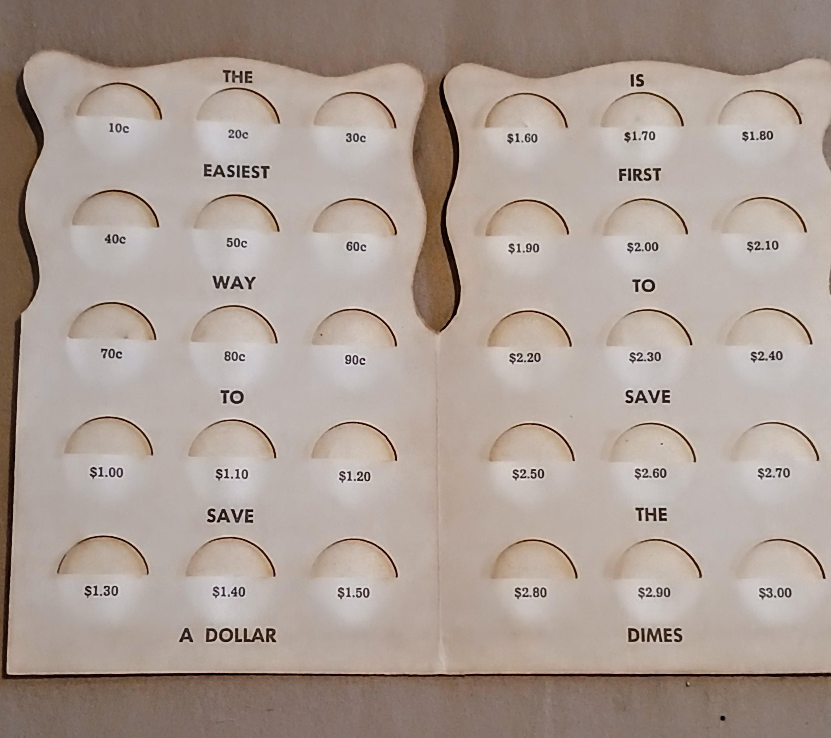 Vintage 1950s Bank & Credit Union Coin Saver / Dime Saver Folders
