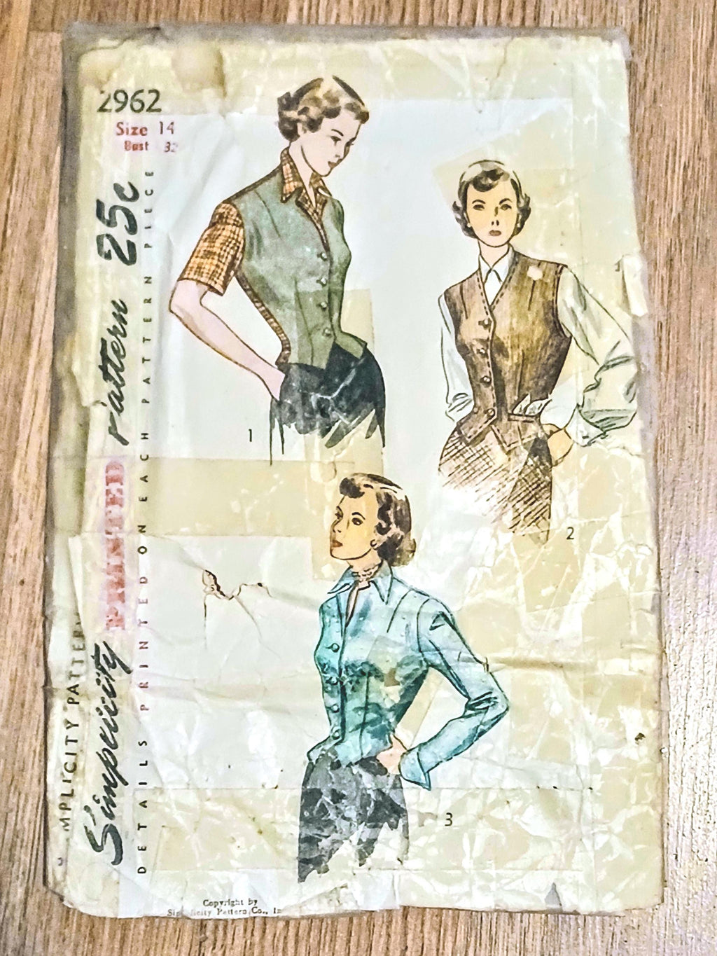 Vintage Simplicity 1950s Sewing Pattern Lot | Dresses & Blouses