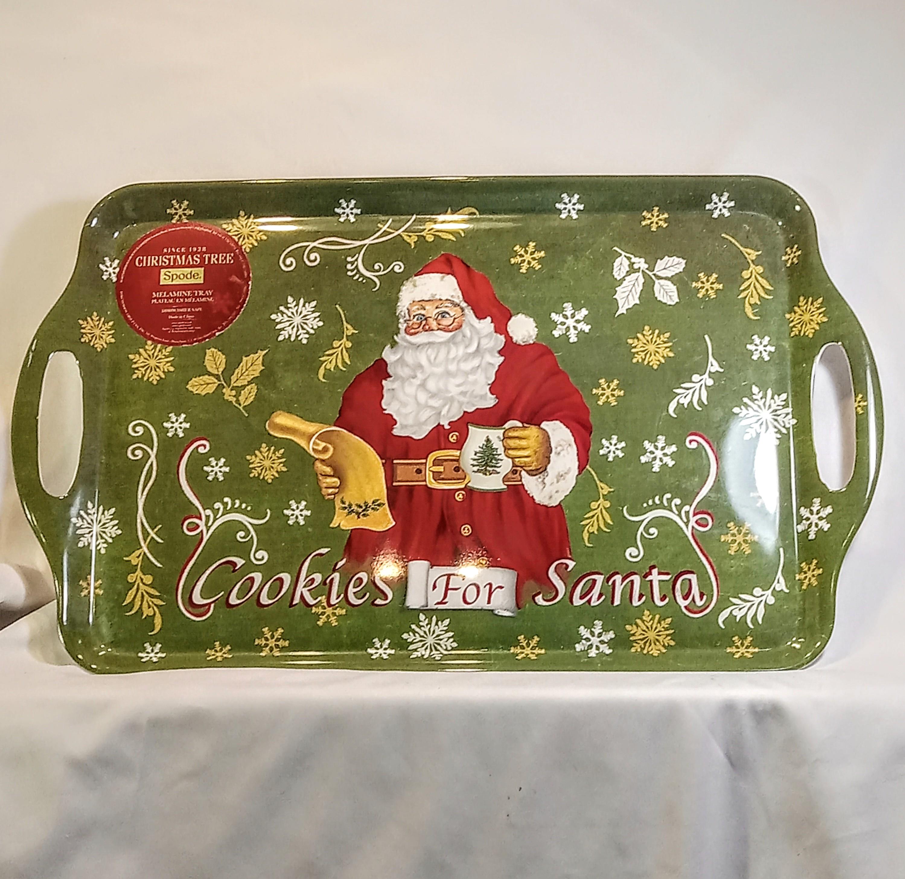 Spode Christmas Tree Cookies for Santa Tray – Discontinued  – Millennium Y2K Holiday Decor