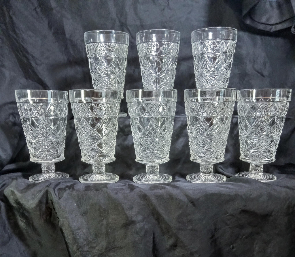 Vintage Hazel-Atlas Glass Goblets - Big Top Peanut Butter Promotion - Set of Four