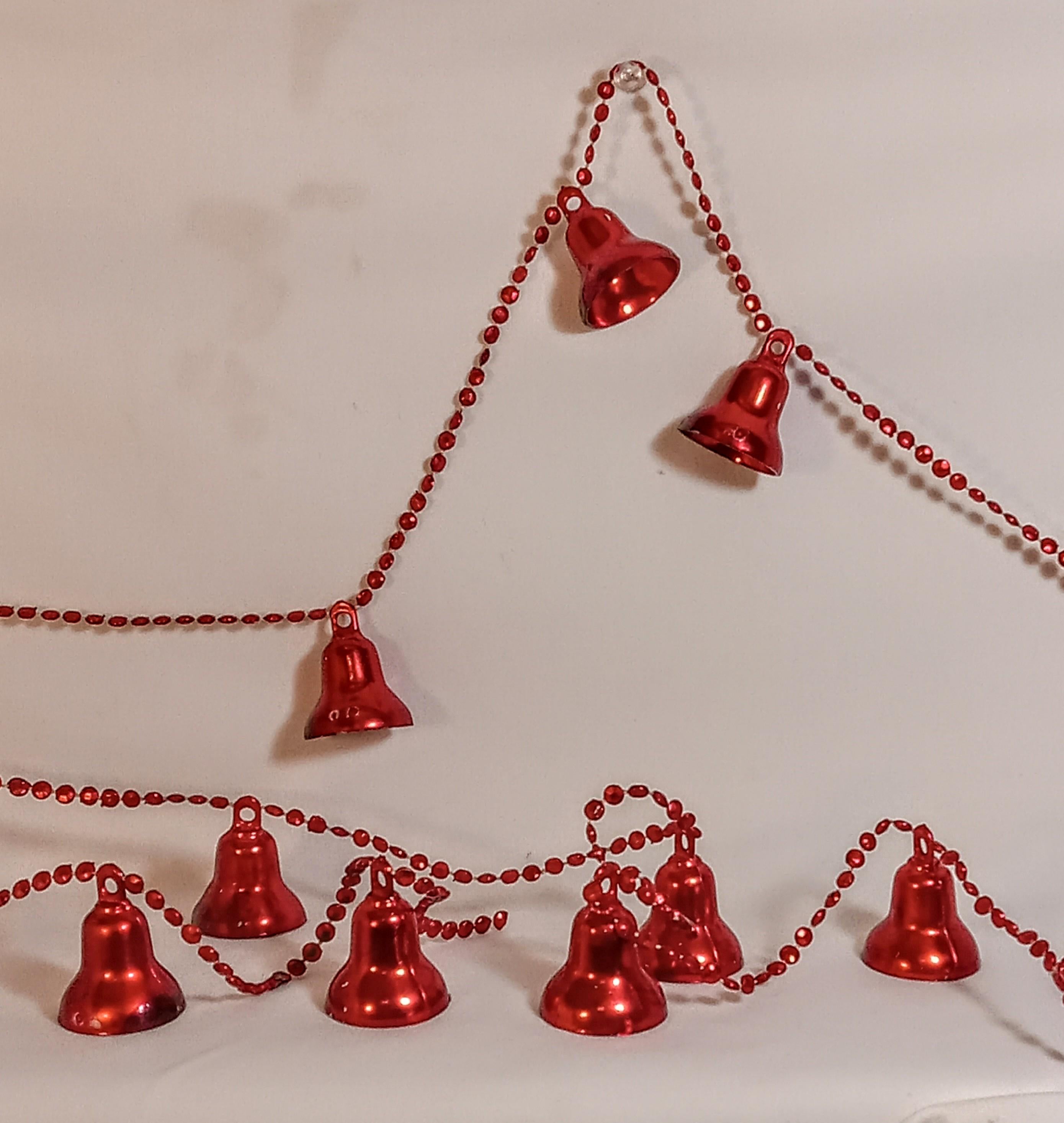 Vintage 1970s Christmas Bell Garland – Retro Christmas