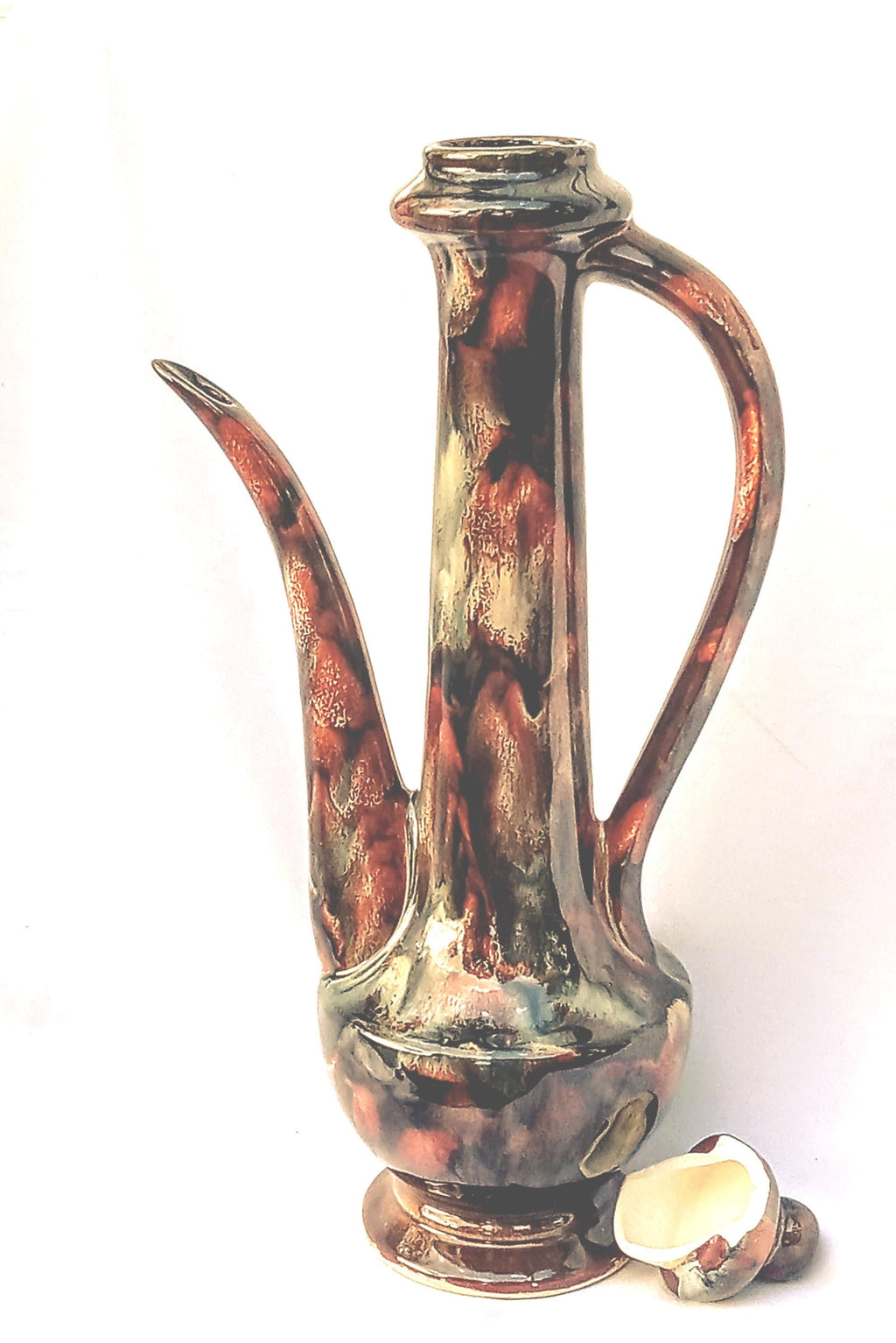 Vintage Ceramic Vase  – 1960s Ozark Earth Glaze - Dryden Pottery