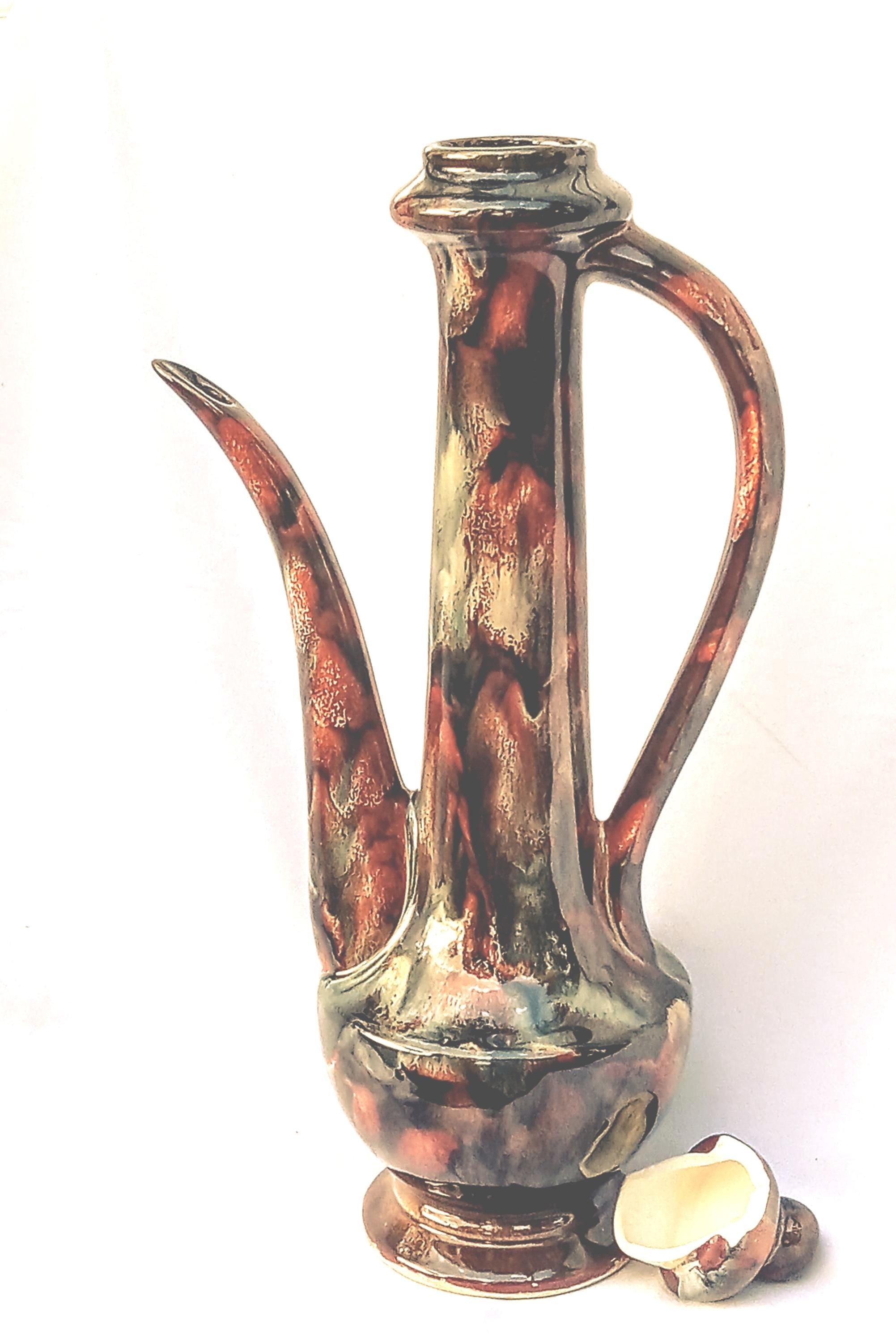 Vintage Ceramic Vase  – 1960s Ozark Earth Glaze - Dryden Pottery
