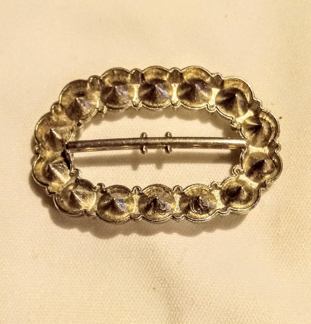 Vintage Rhinestone Scarf Buckles