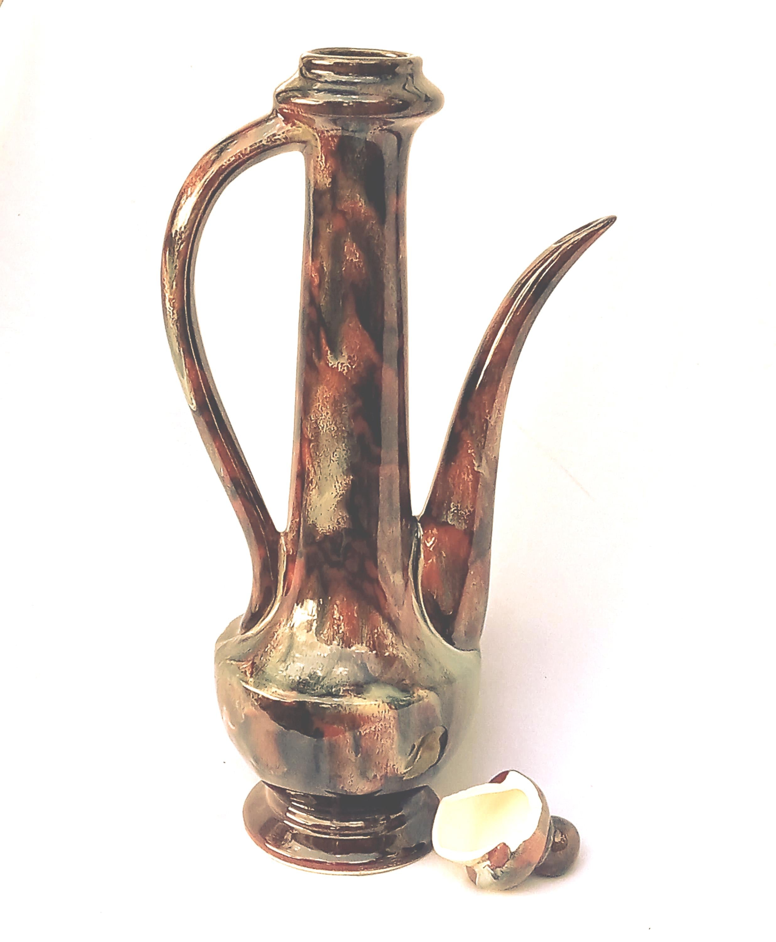 Vintage Ceramic Vase  – 1960s Ozark Earth Glaze - Dryden Pottery