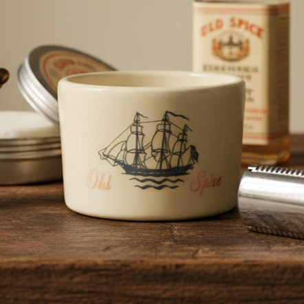 Vintage Old Spice Shaving Bowl by Shulton - 1960s