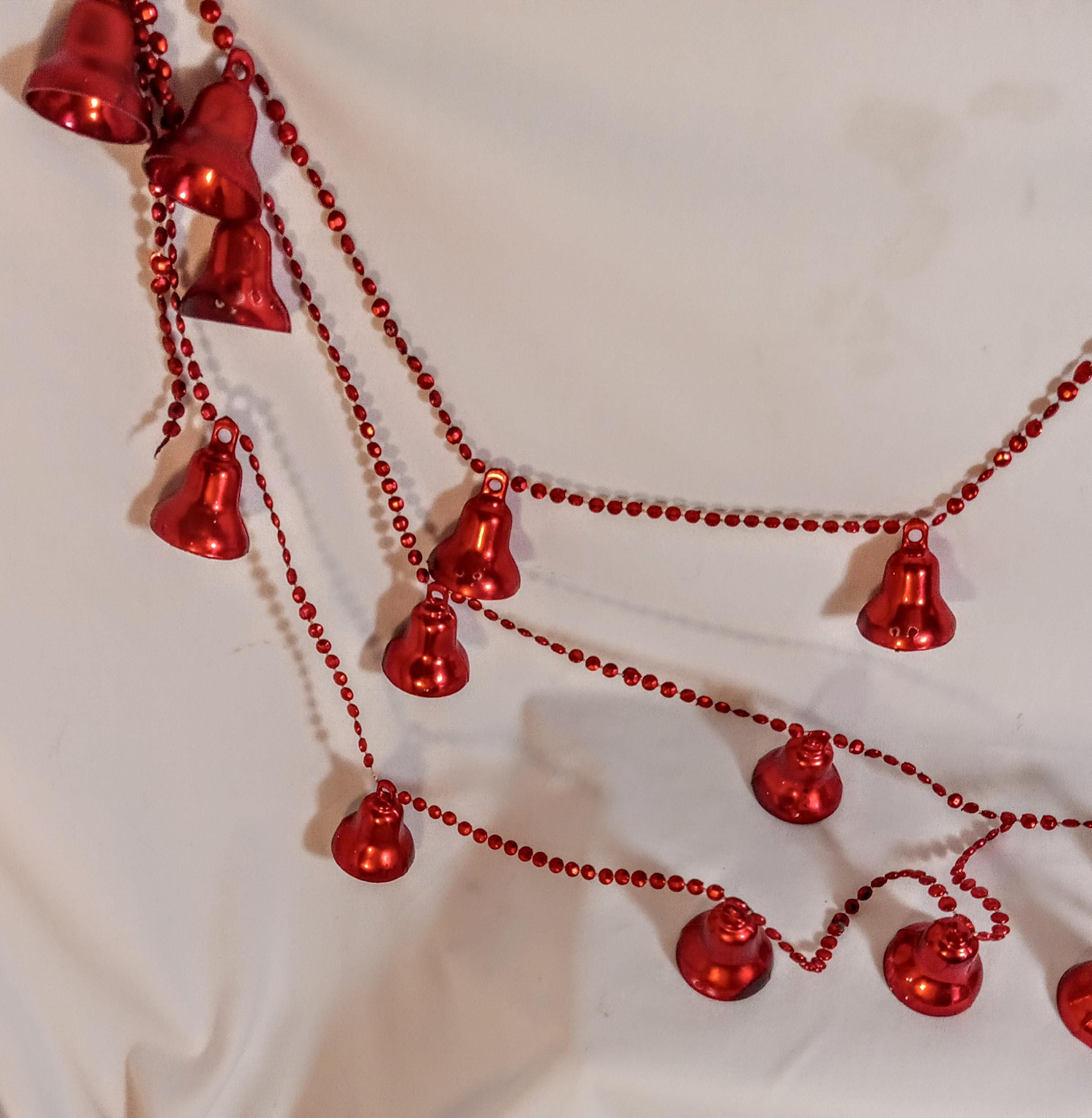 Vintage 1970s Christmas Bell Garland – Retro Christmas