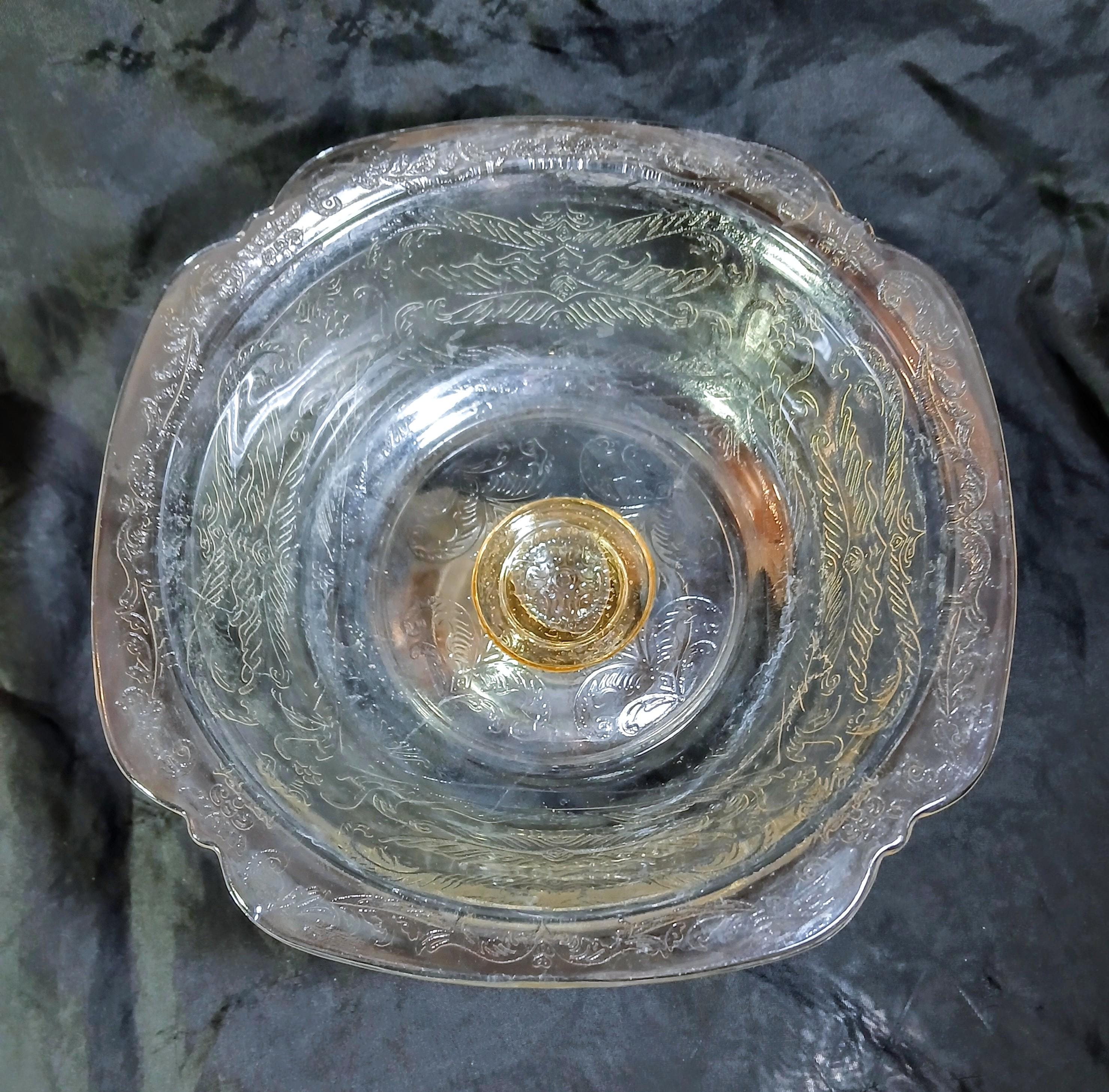 Vintage Indiana Glass Pedestal Fruit Bowl - Recollection Line